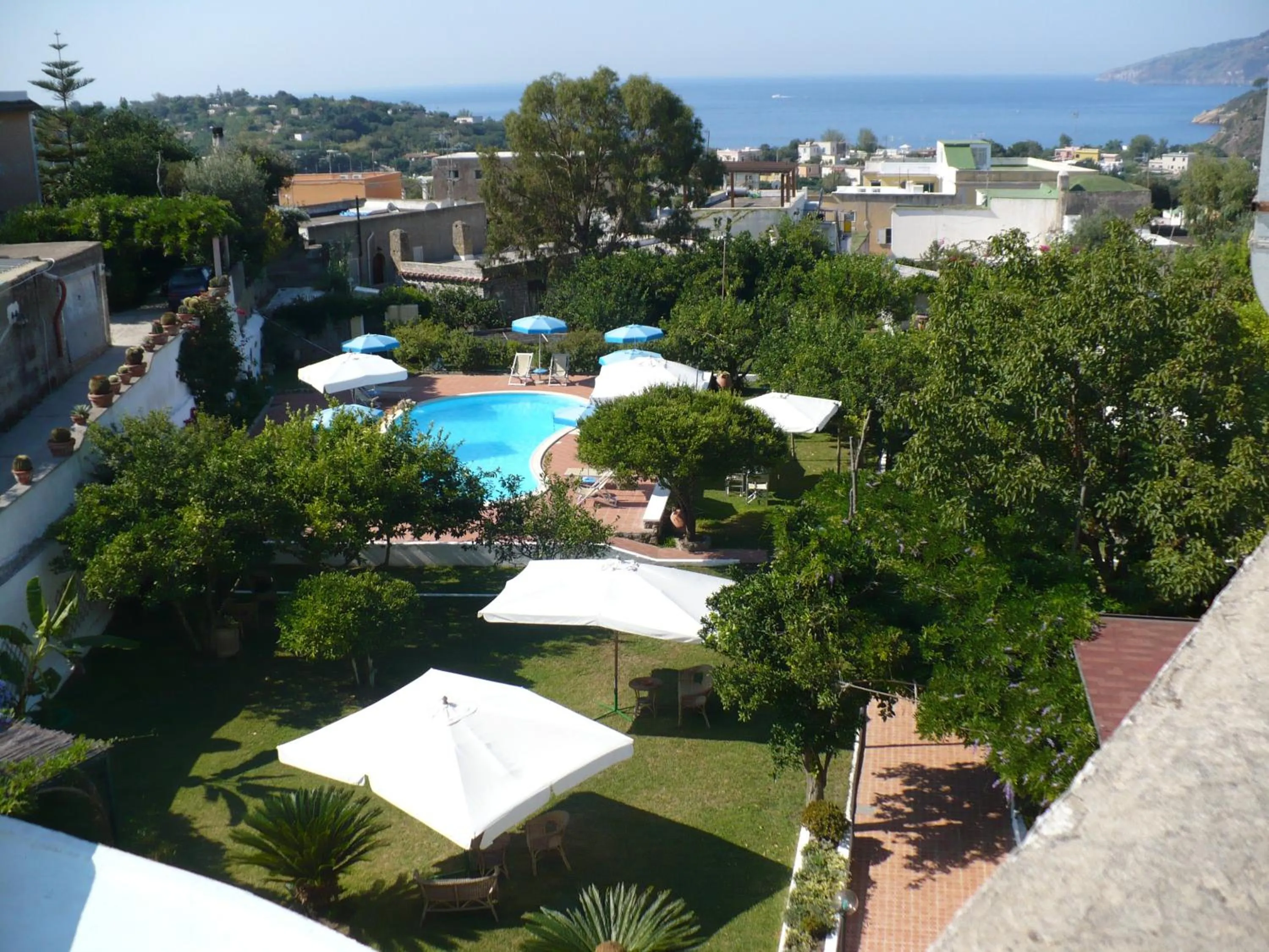 Garden view in Hotel Savoia