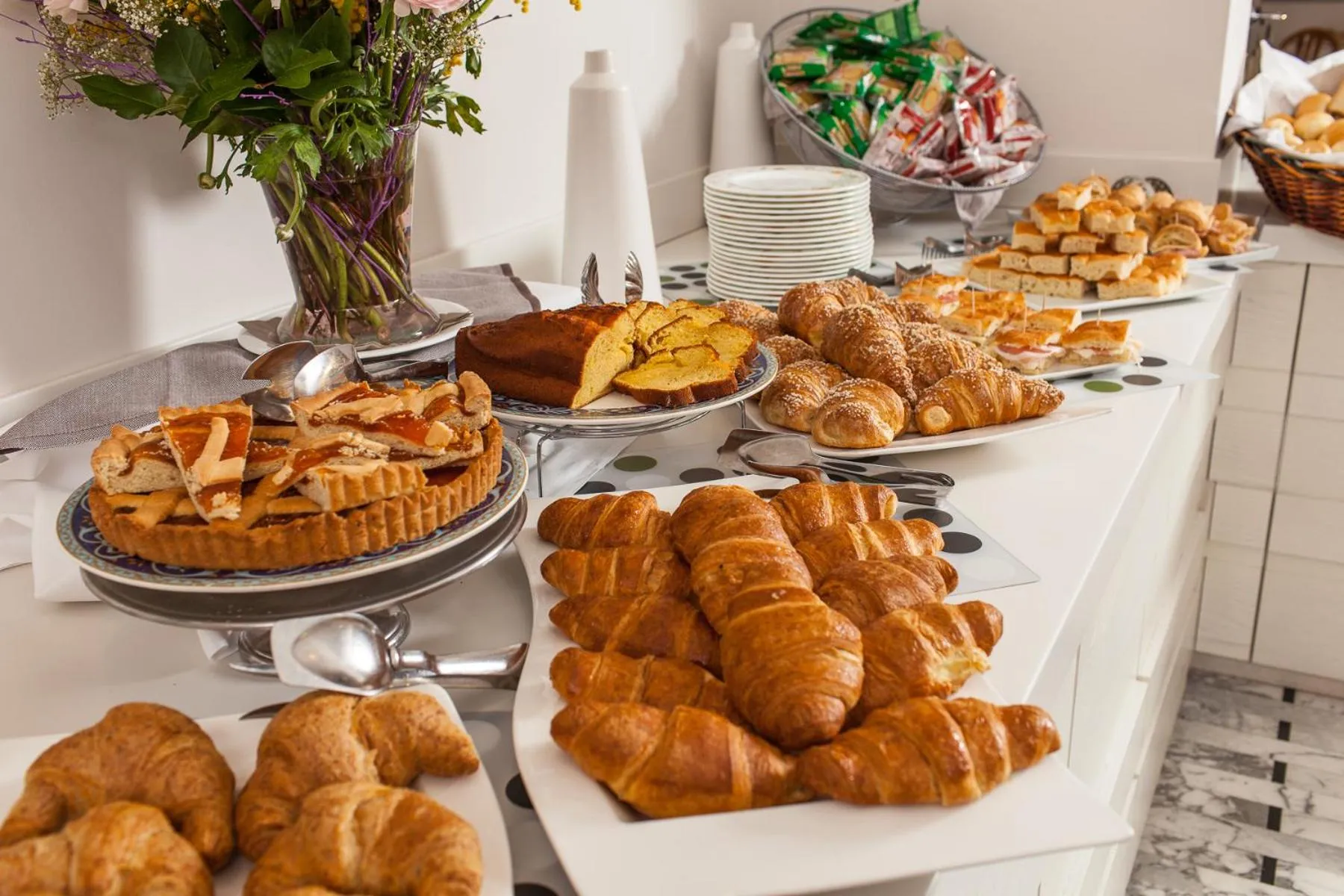 Buffet breakfast in Hotel Ariston & Apartments