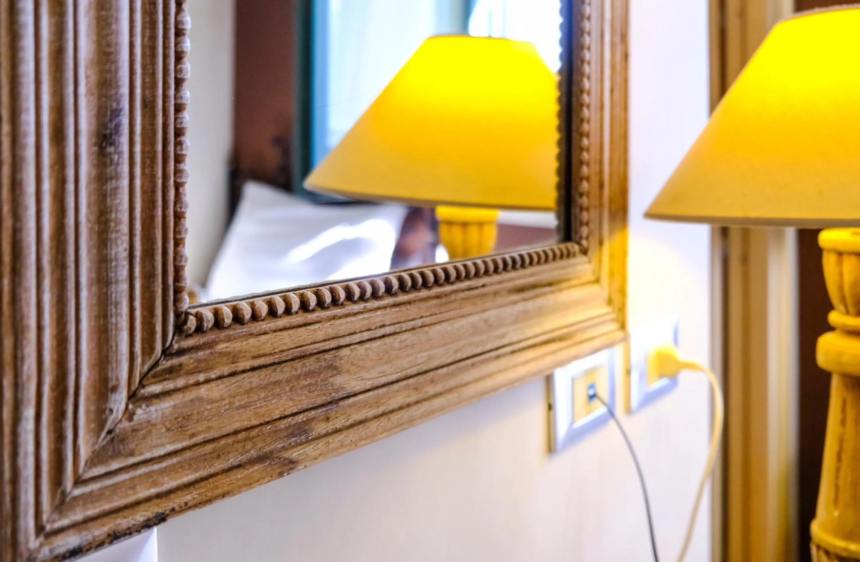 Decorative detail, Bed in Hotel Baglio Di Scopello