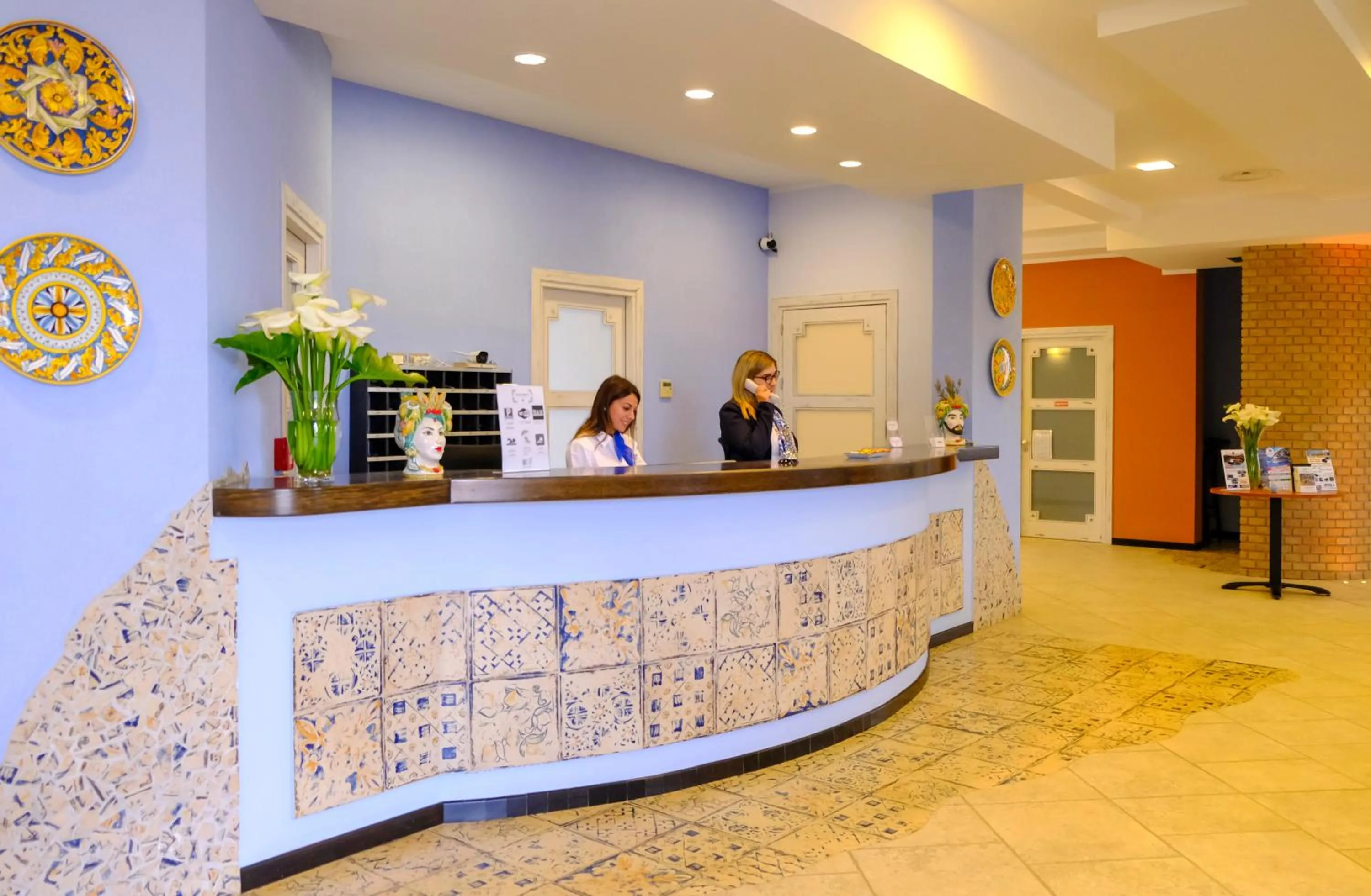 Lobby or reception in Hotel Baglio Di Scopello