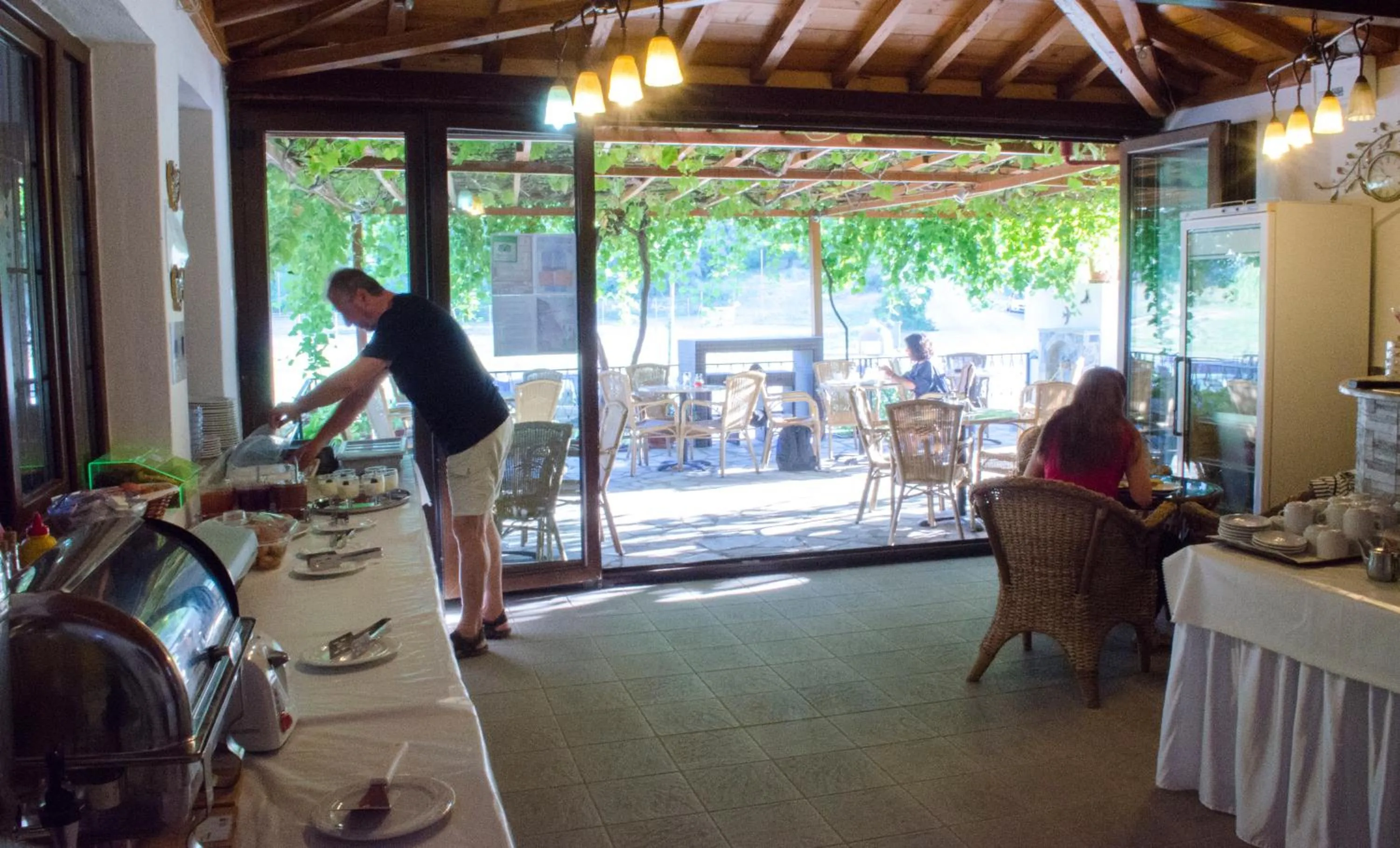 Buffet breakfast in Hovolo Hotel Apartments