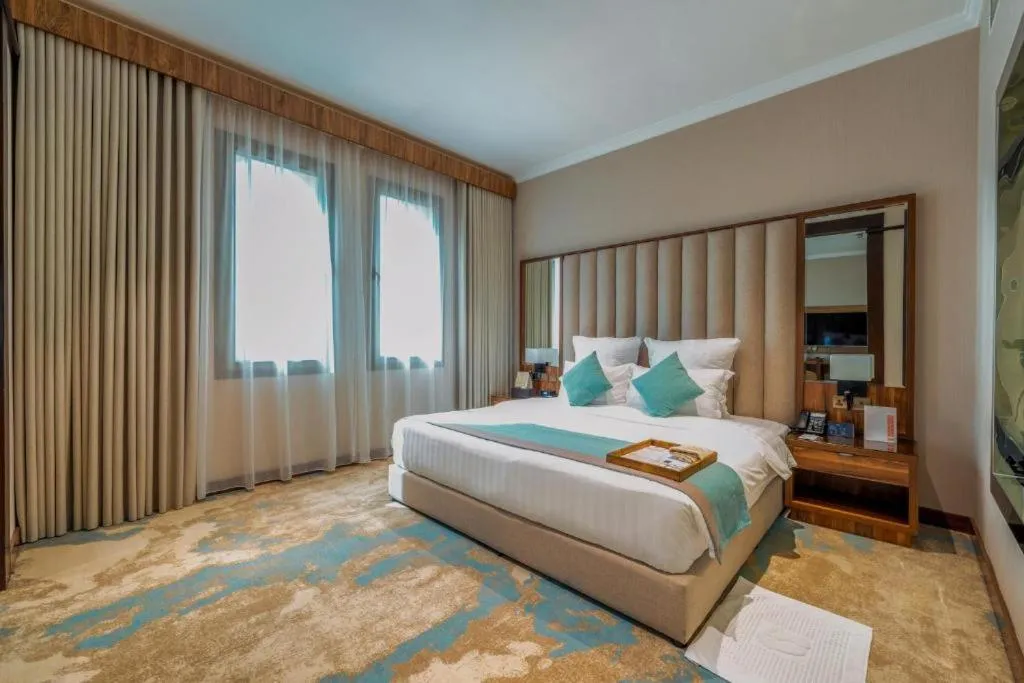 Bed in Madareem Hotel