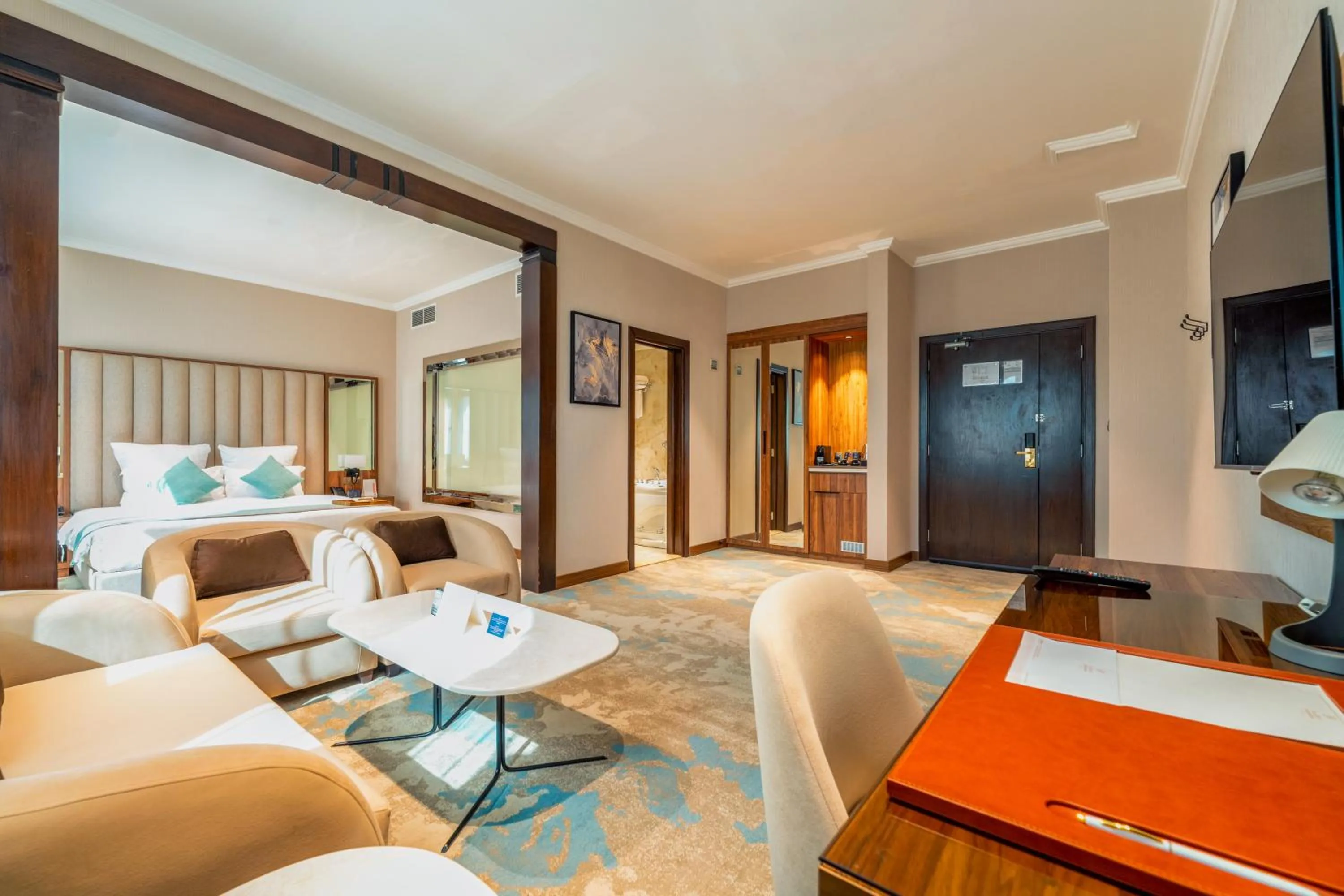 Bed in Madareem Hotel