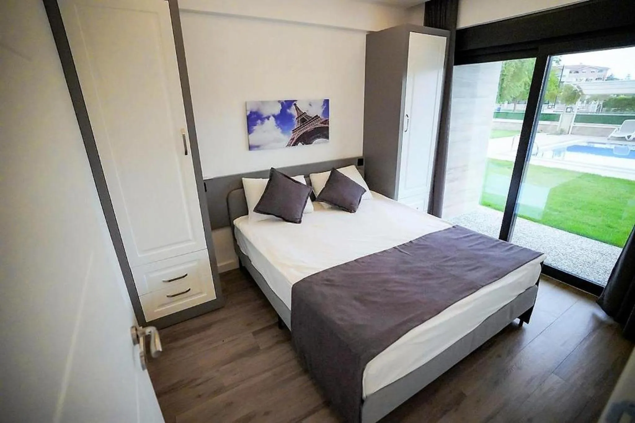 Bed in Sweet Home Kemer Apartments