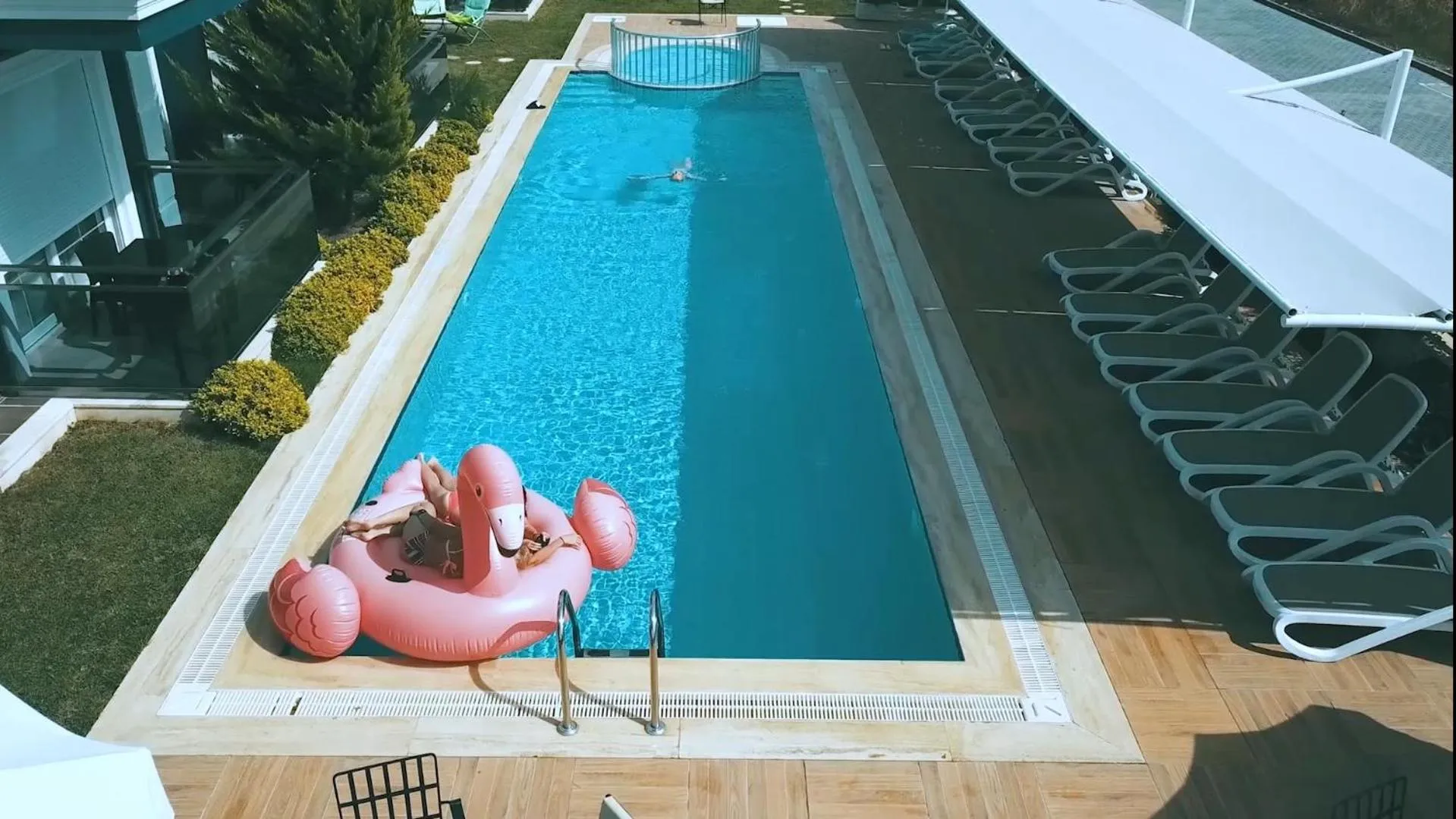 Pool view in Sweet Home Kemer Apartments