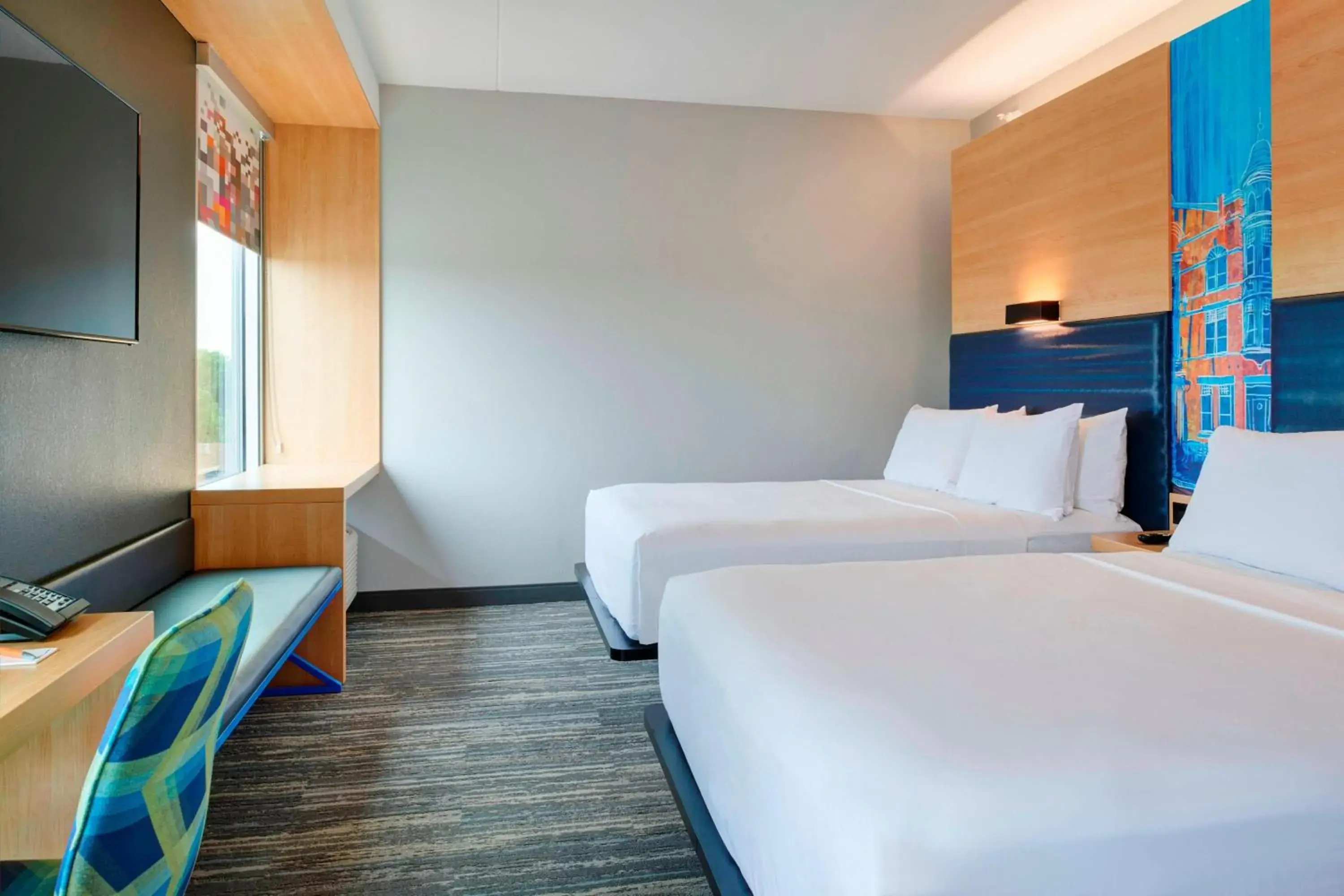 Queen Room with Two Queen Beds - Hearing Accessible in Aloft Columbus Westerville Queen Room with Two Queen Beds - Hearing Accessible in Aloft Columbus Westerville