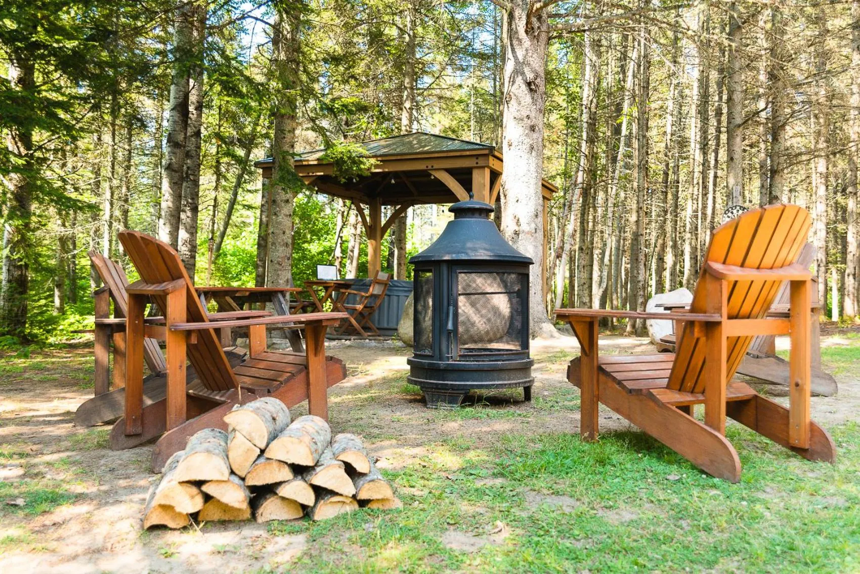 Patio in Au Sommet du Fjord