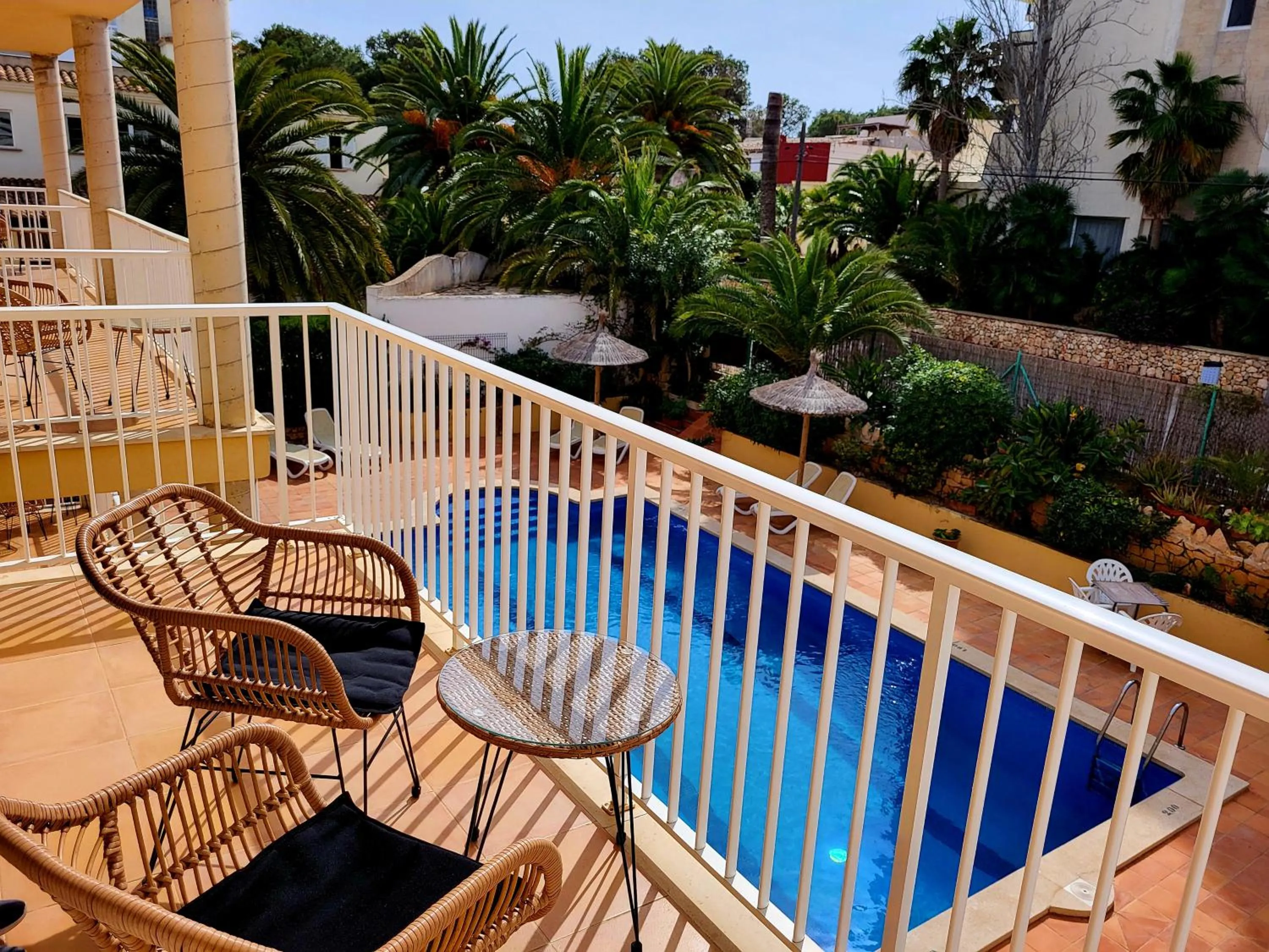 Balcony/Terrace in Hostal Bahía Azul