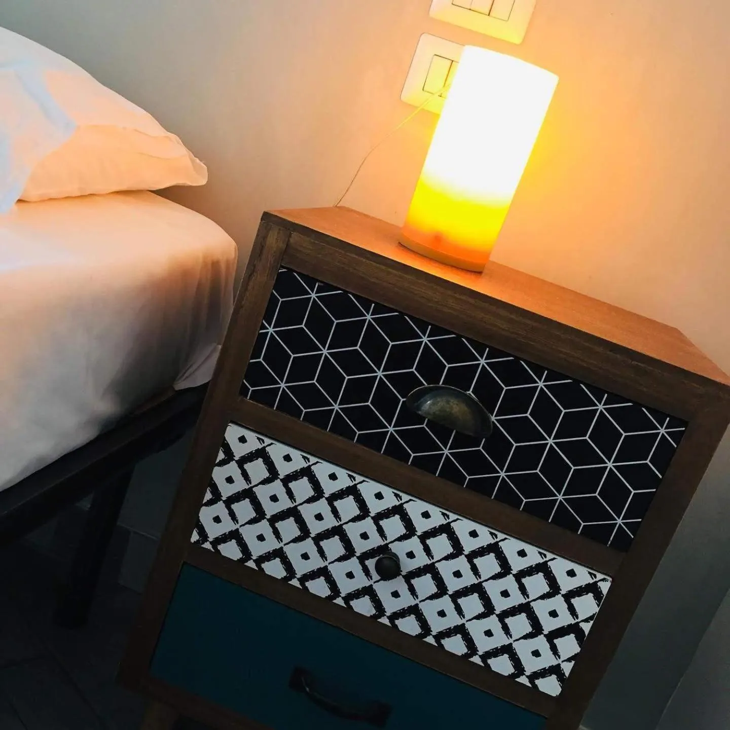 Decorative detail, Bed in Domus Alma