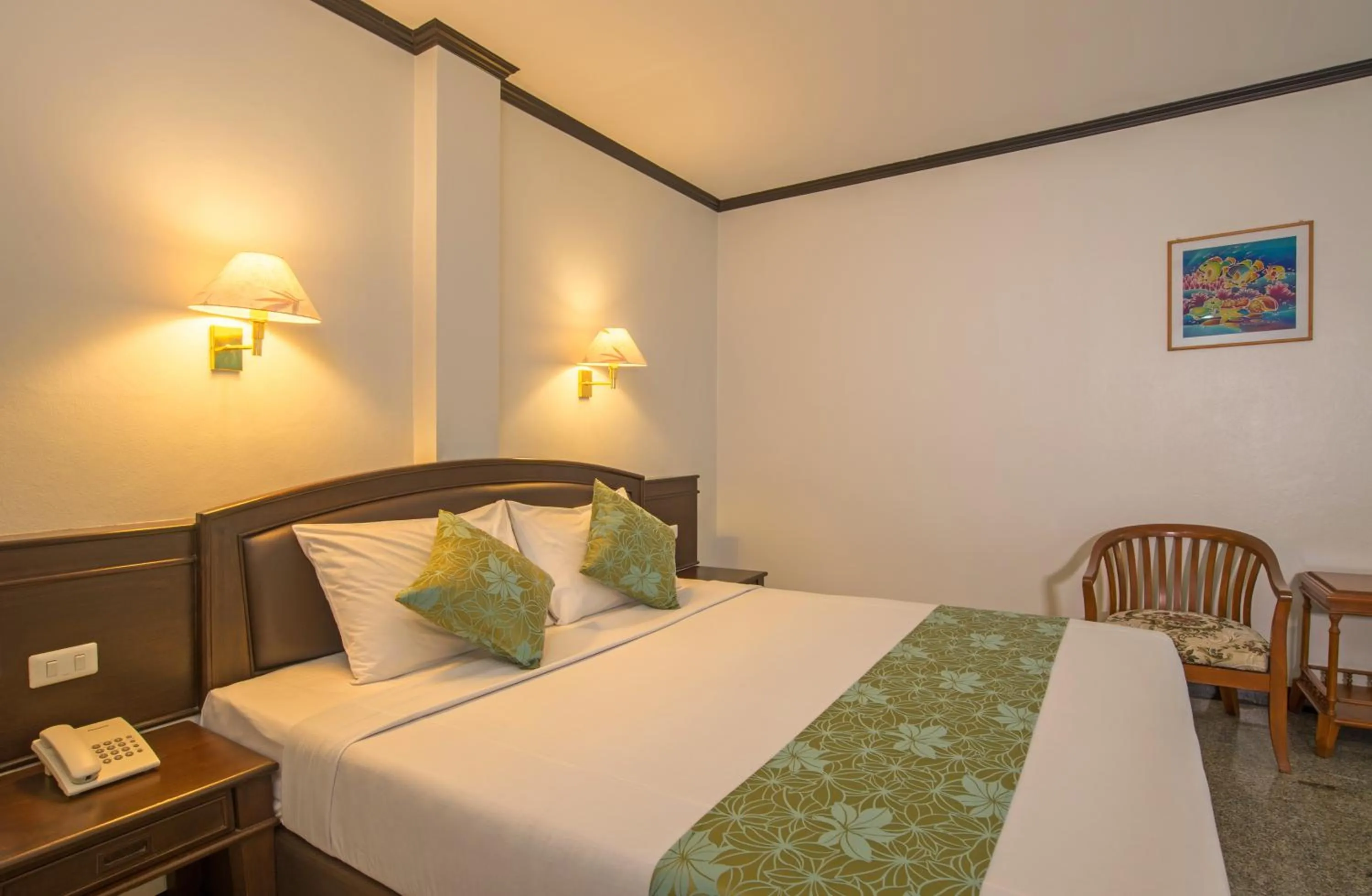 Seating area, Bed in Green House Hotel