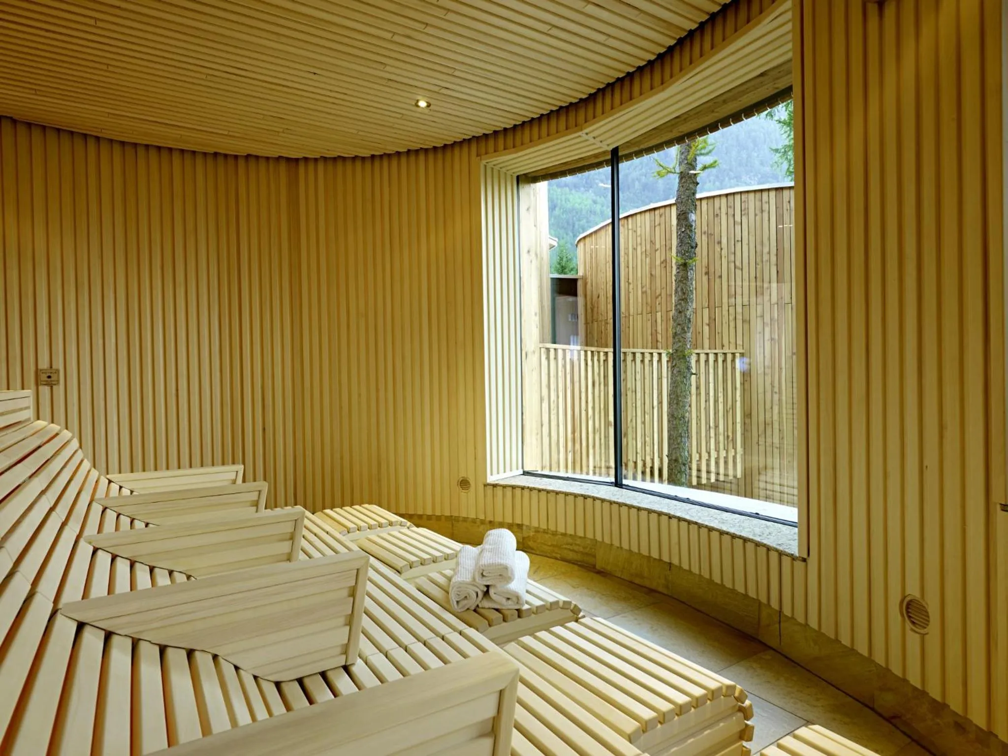 Sauna in Naturhotel Waldklause