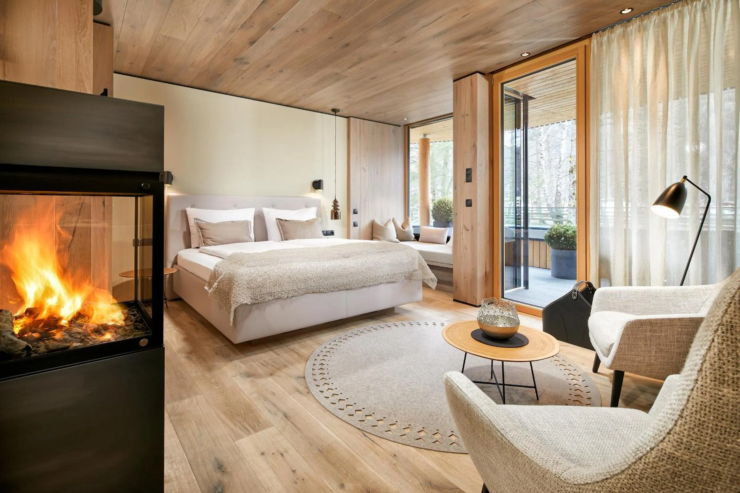 Photo of the whole room, Bed in Naturhotel Waldklause