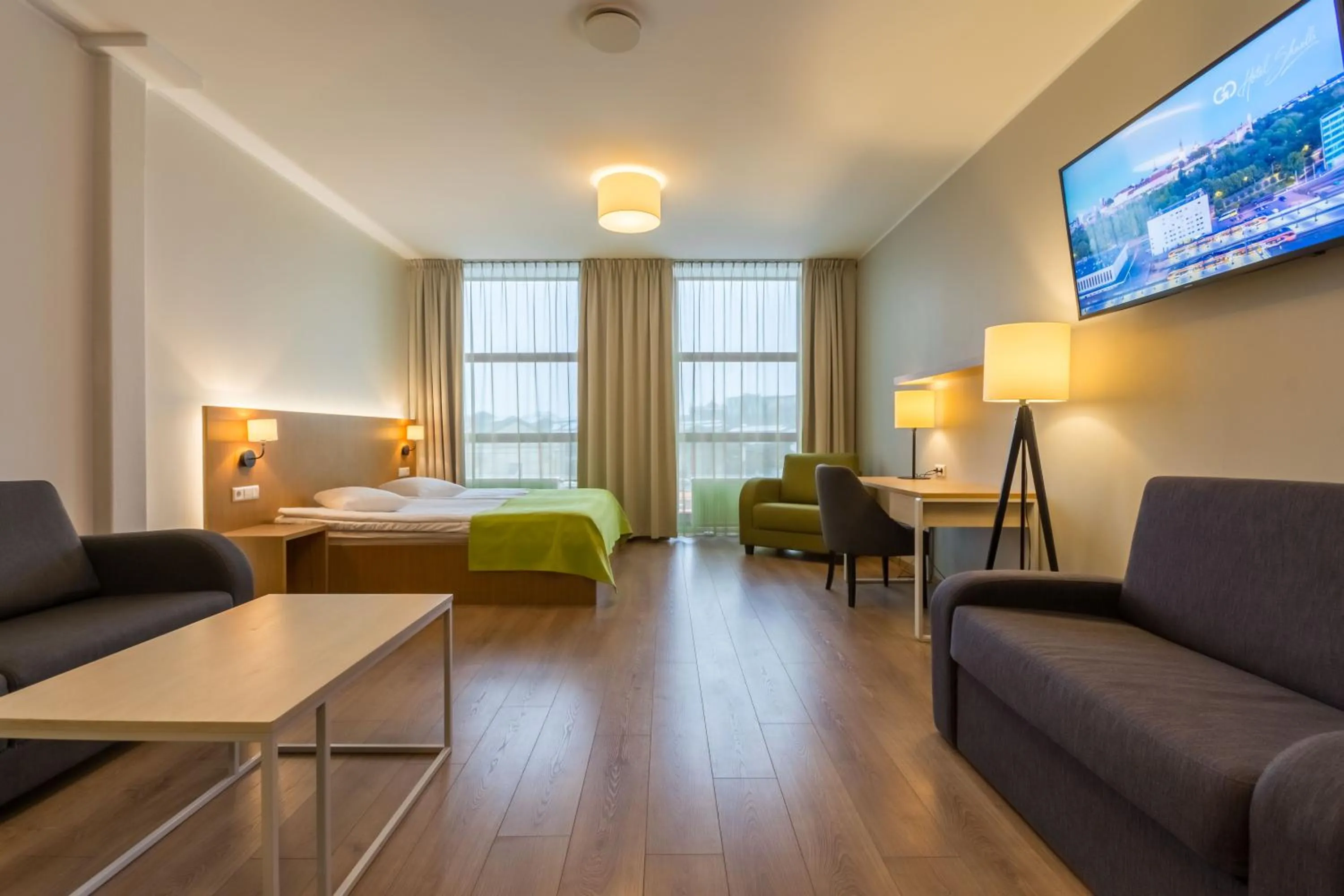 Bed in Go Hotel Shnelli