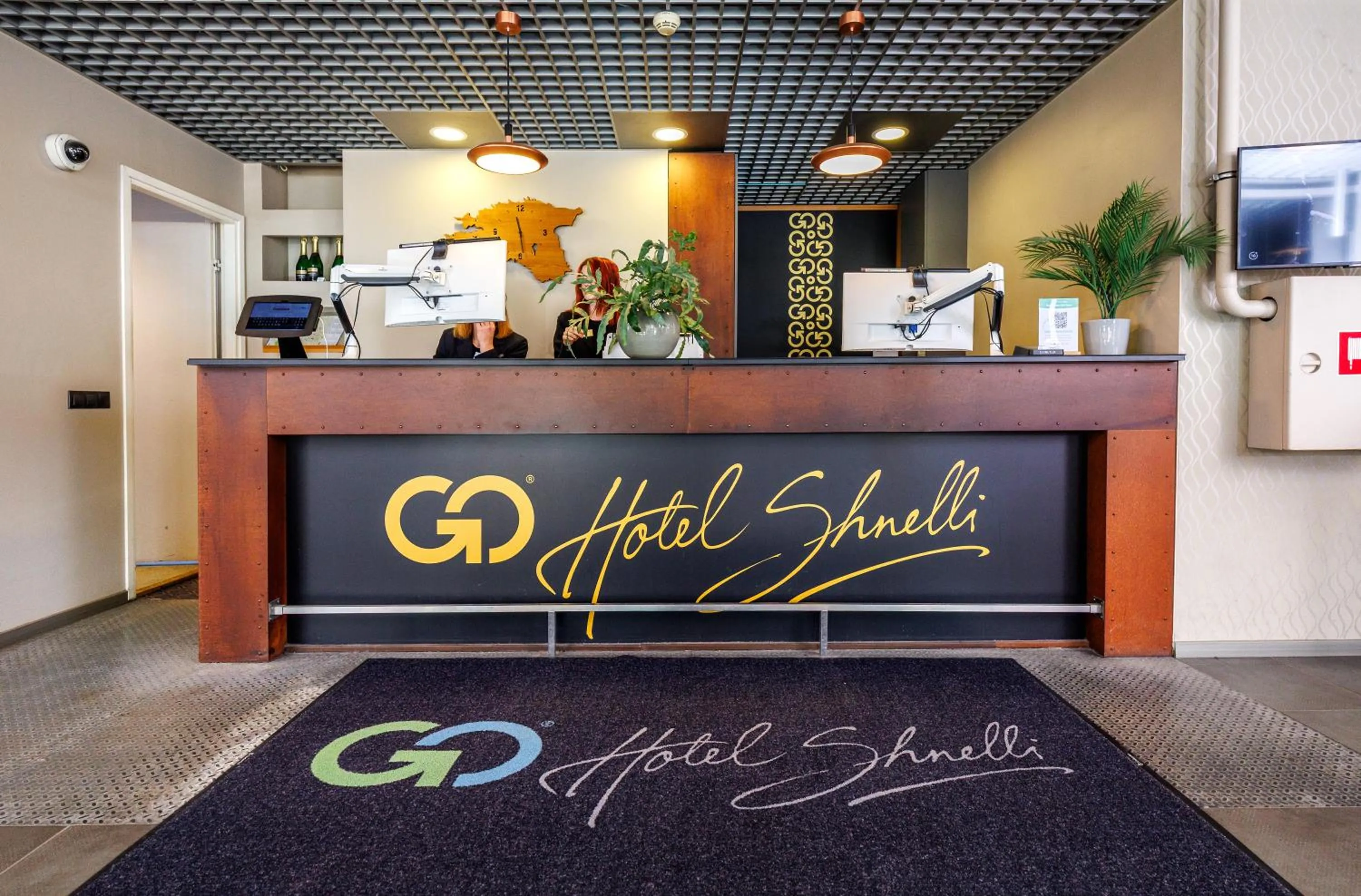 Property logo or sign in Go Hotel Shnelli