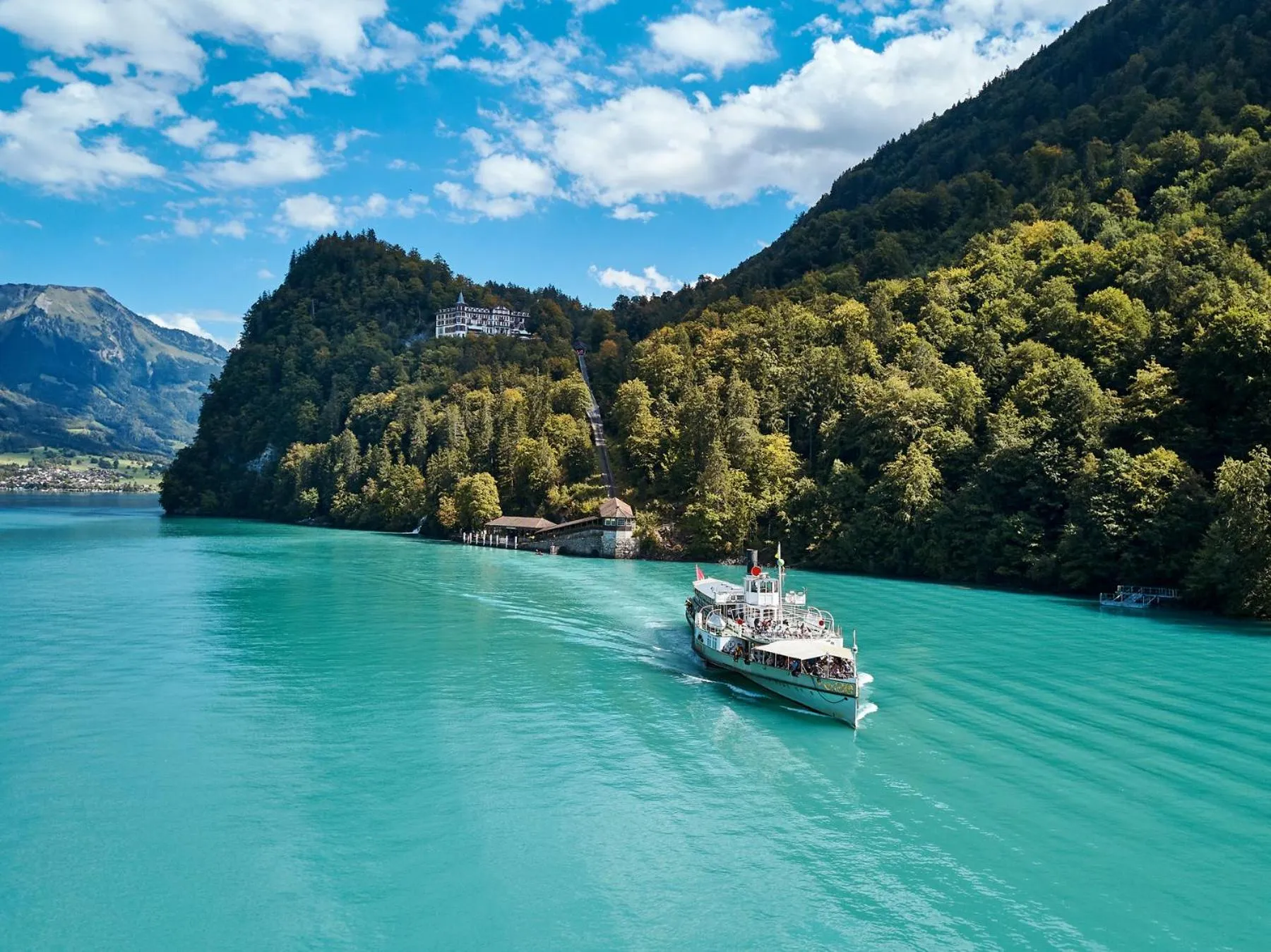 Natural landscape in Grandhotel Giessbach