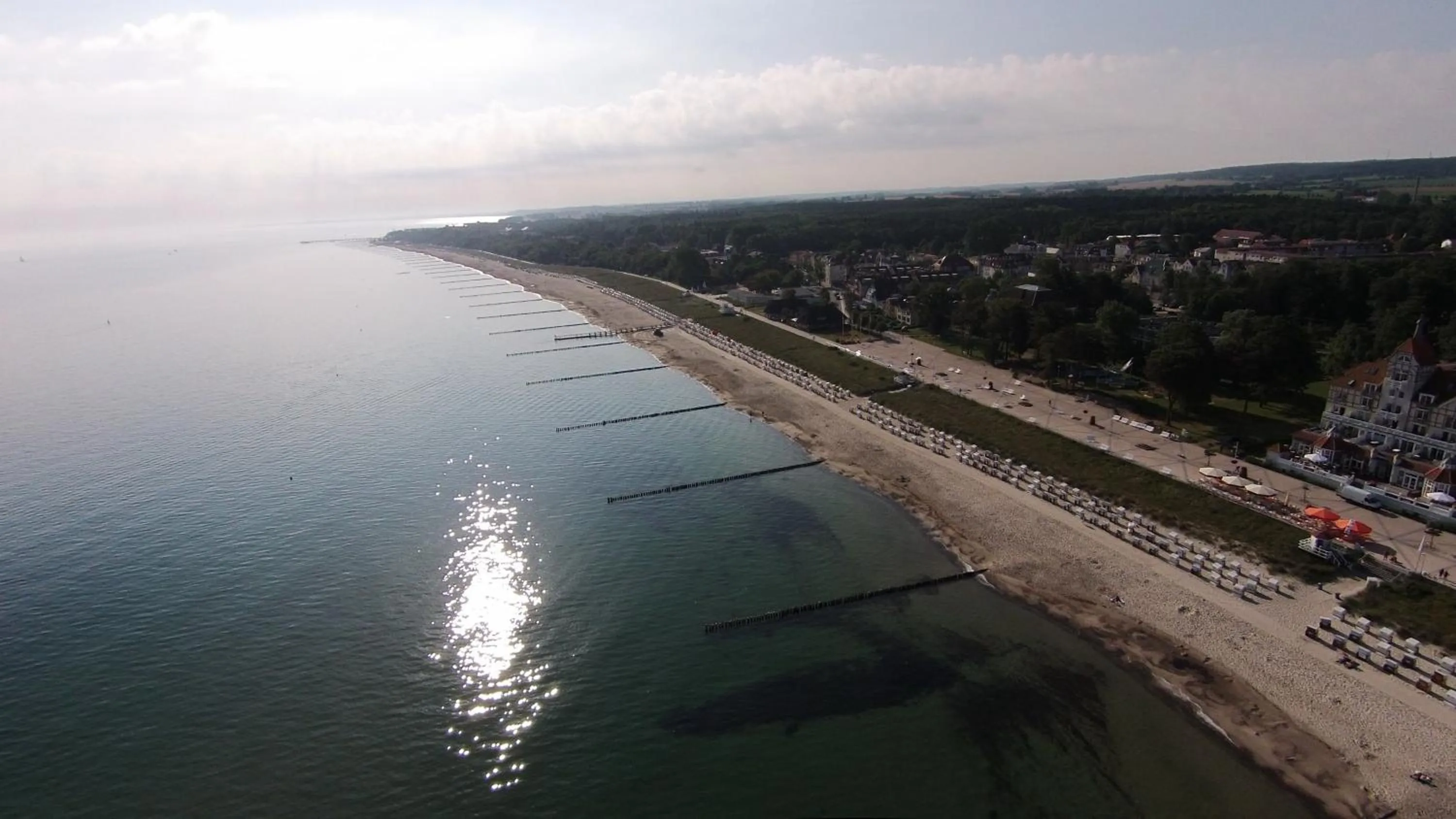 Beach in Hotel Esplanade Garni