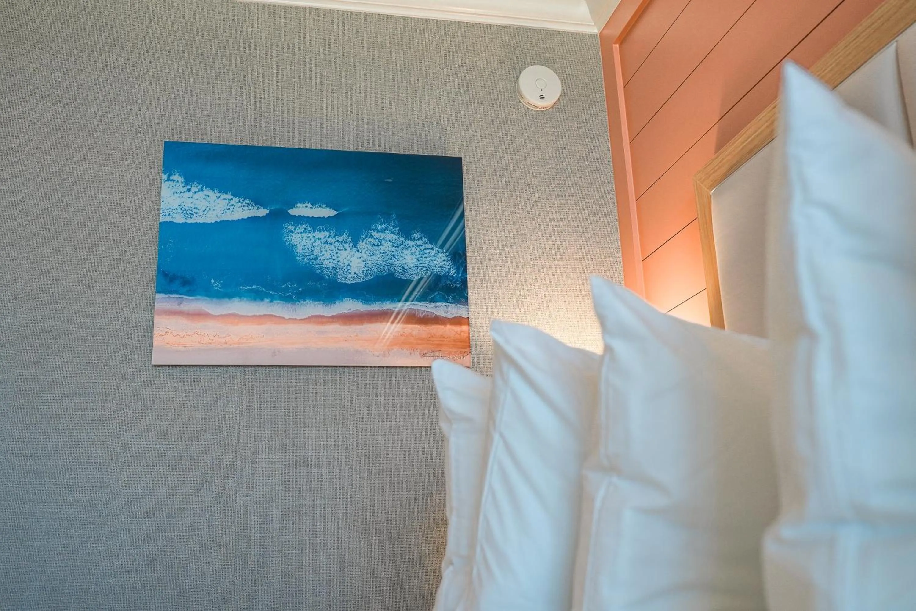 Bed in Spray Beach Hotel