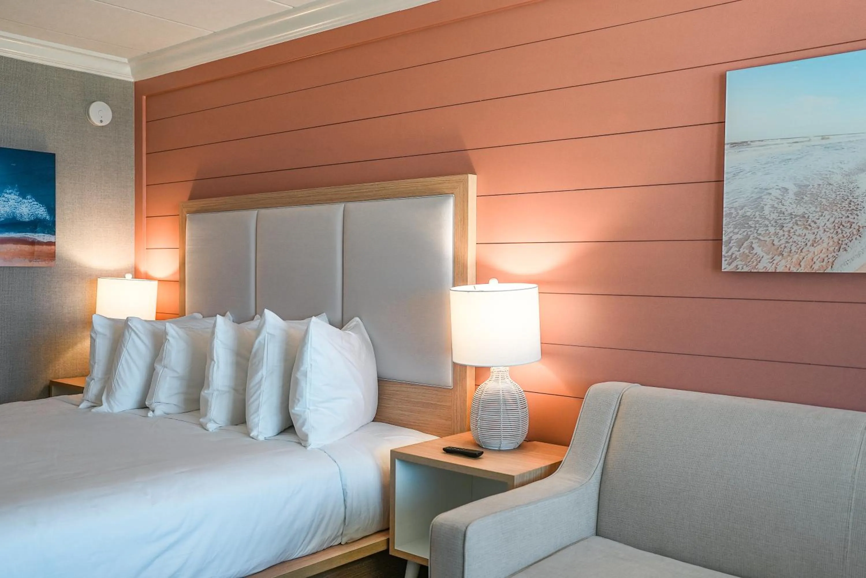 Bed in Spray Beach Hotel