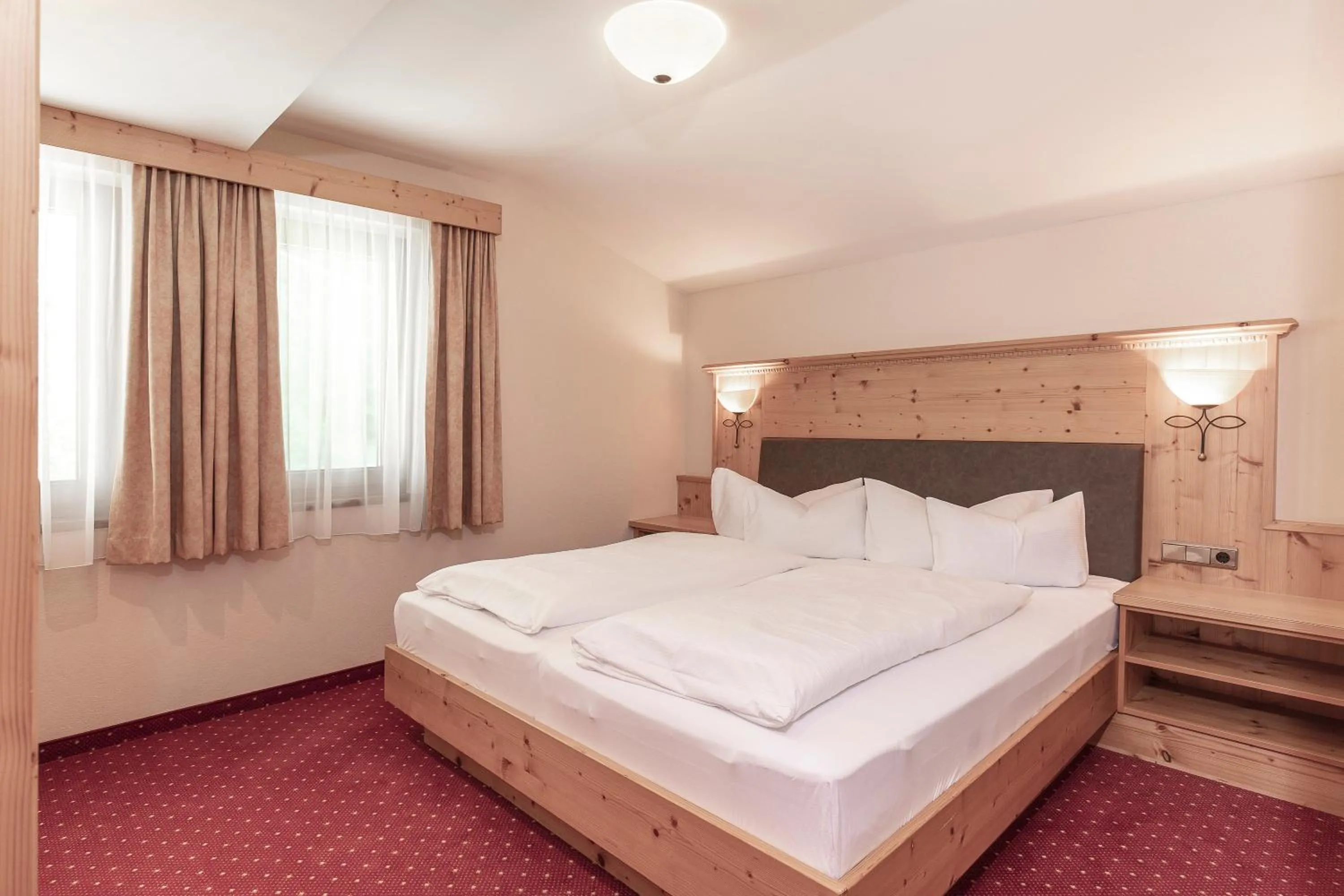 Bedroom, Bed in Panorama Appartements