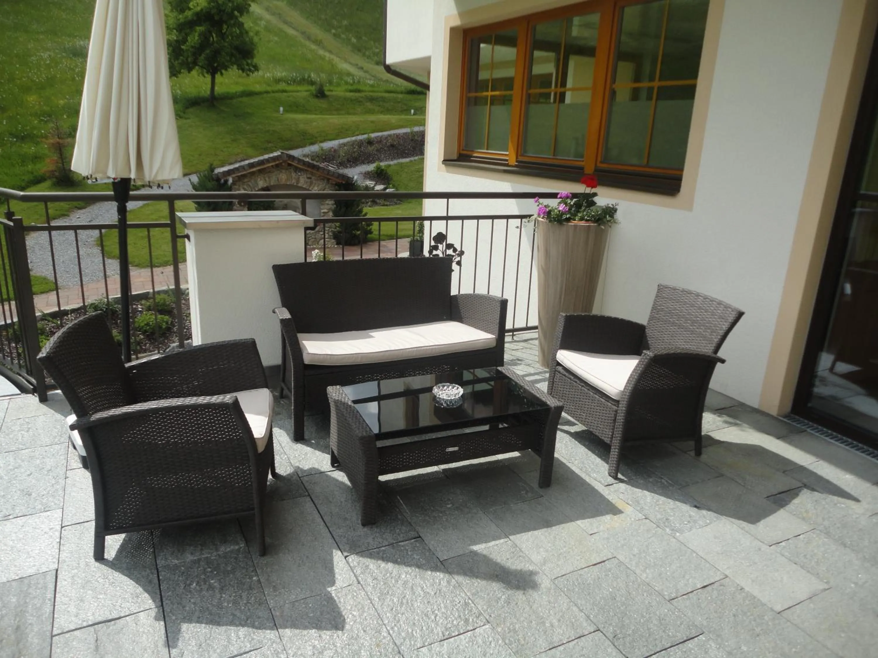 Balcony/Terrace in Hotel Roslehen
