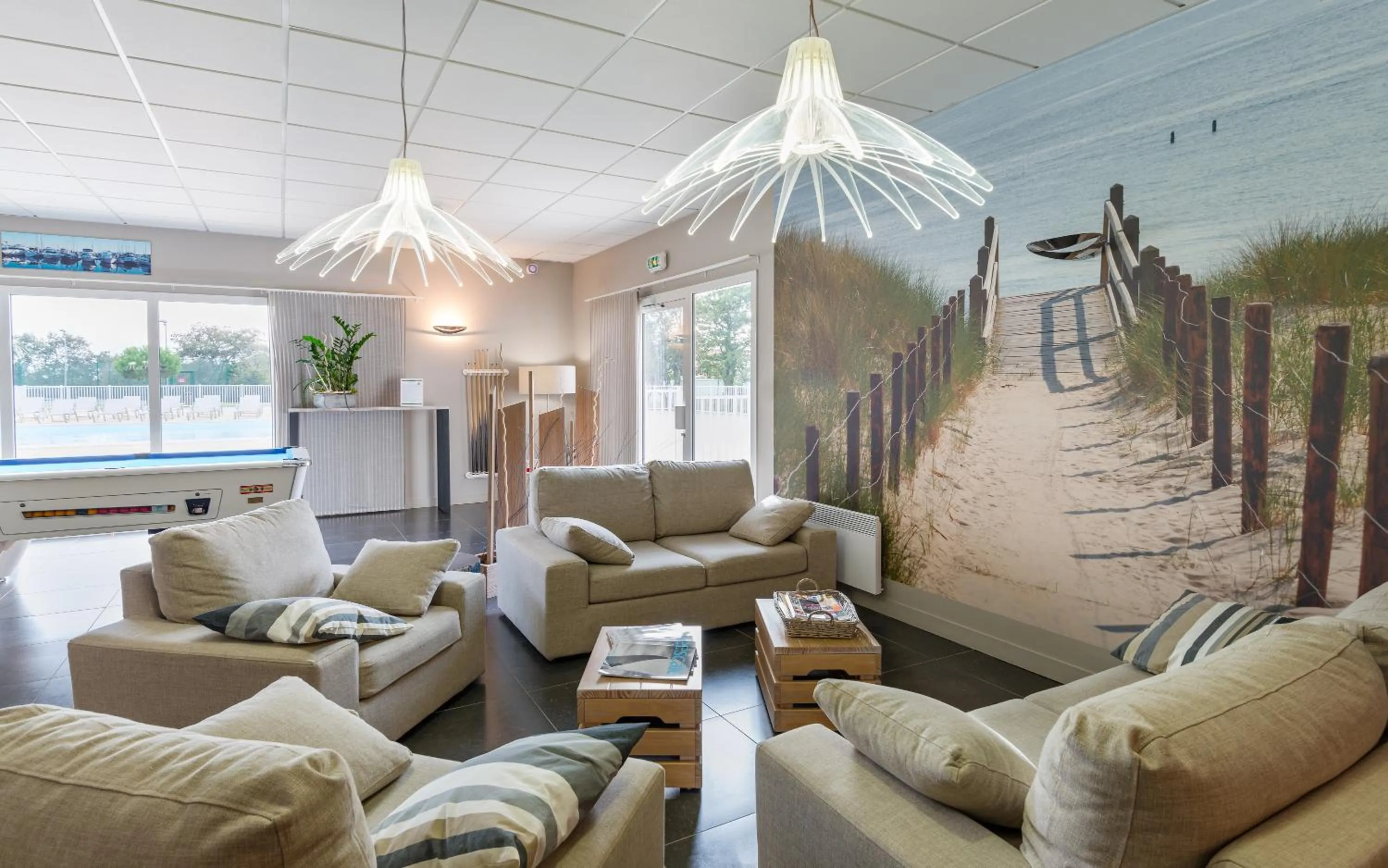 Lobby or reception in Lagrange Vacances Le Village de la Mer