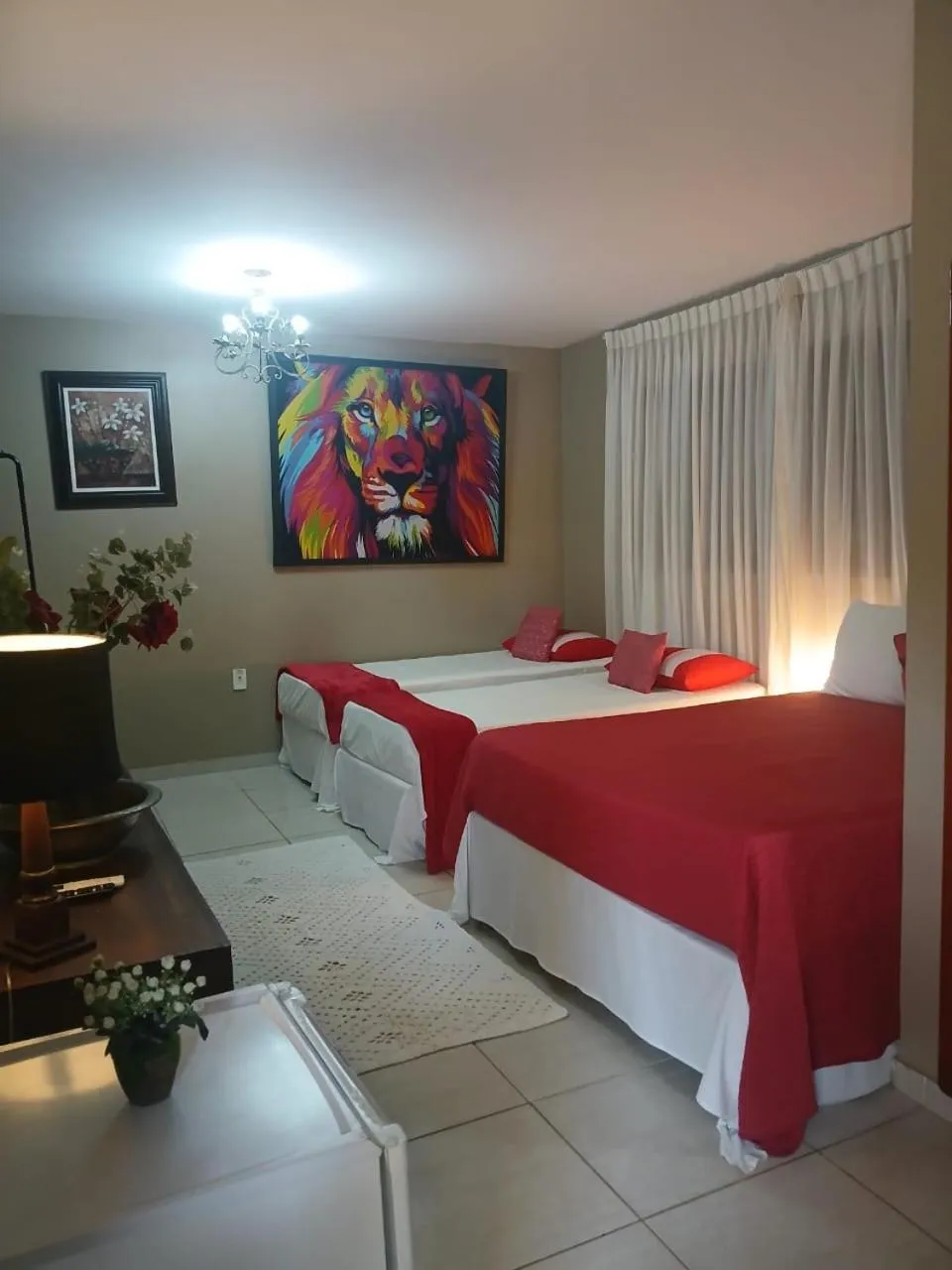 Bed in Suítes Bouganville