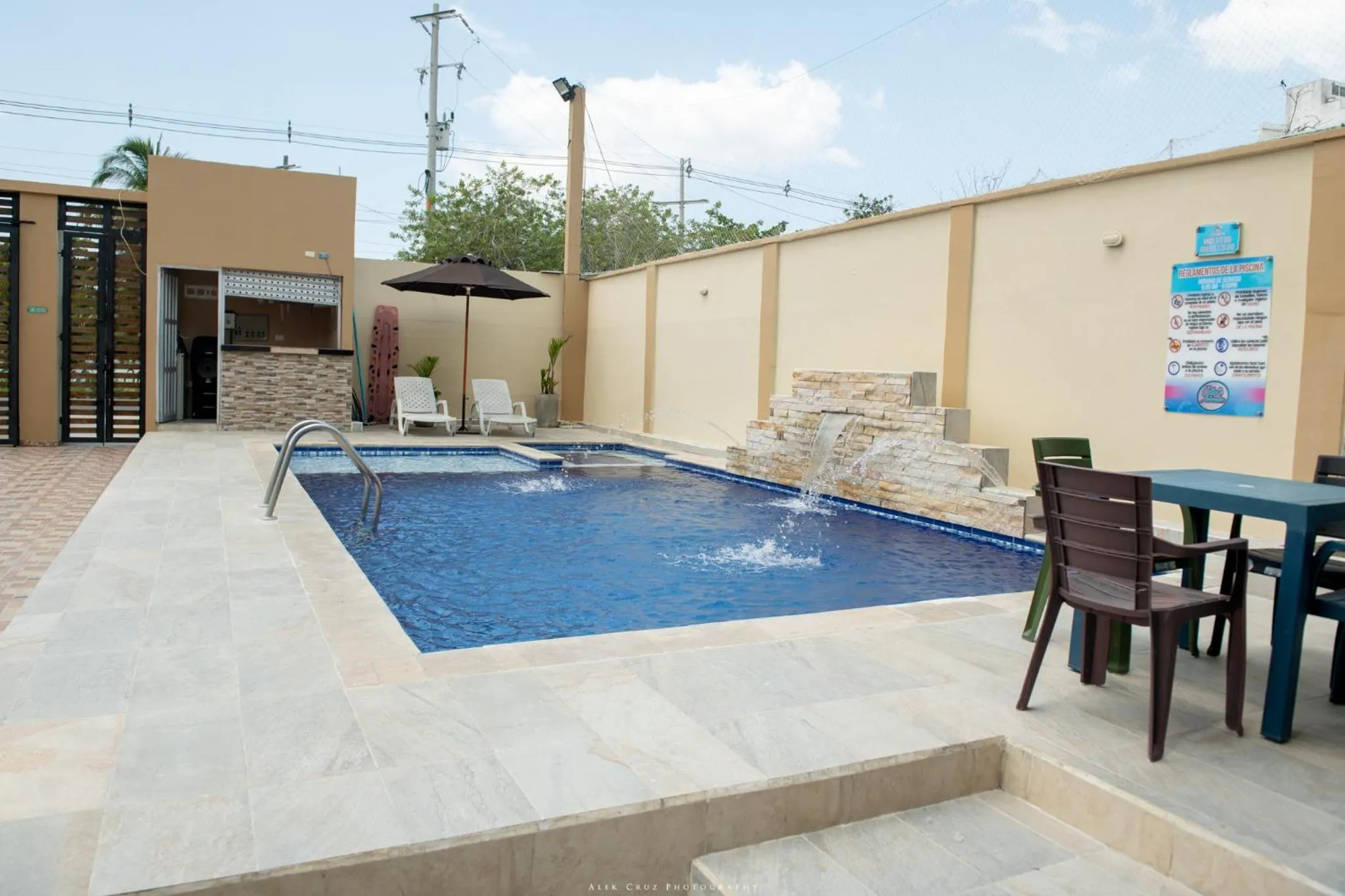 Swimming pool in Cabanas Villa Antonella Covenas