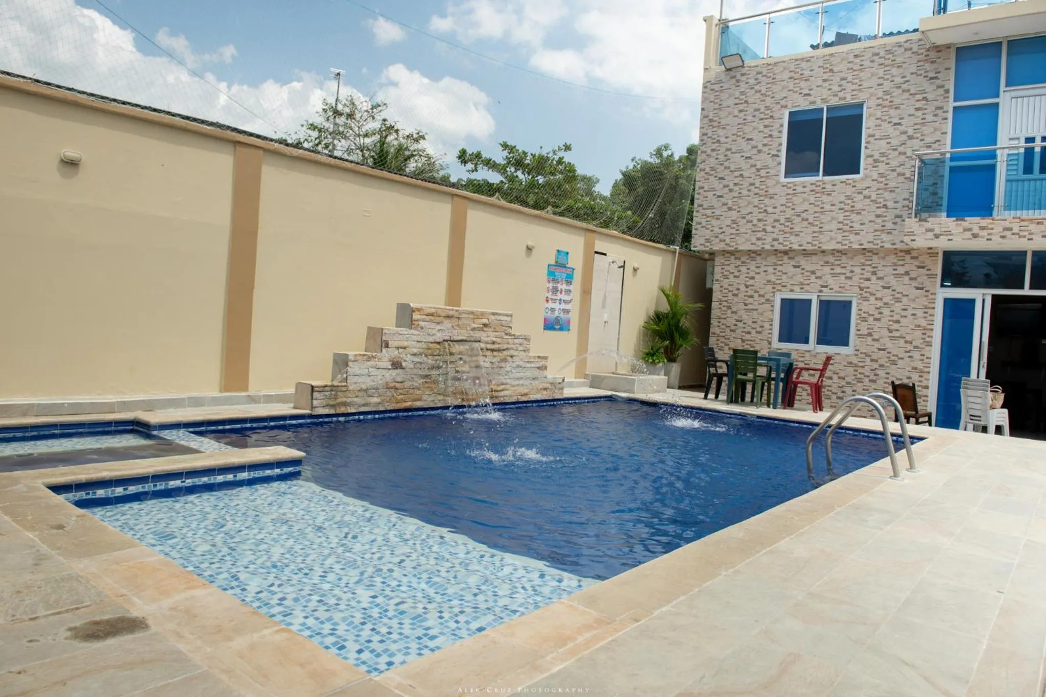 Swimming pool in Cabanas Villa Antonella Covenas