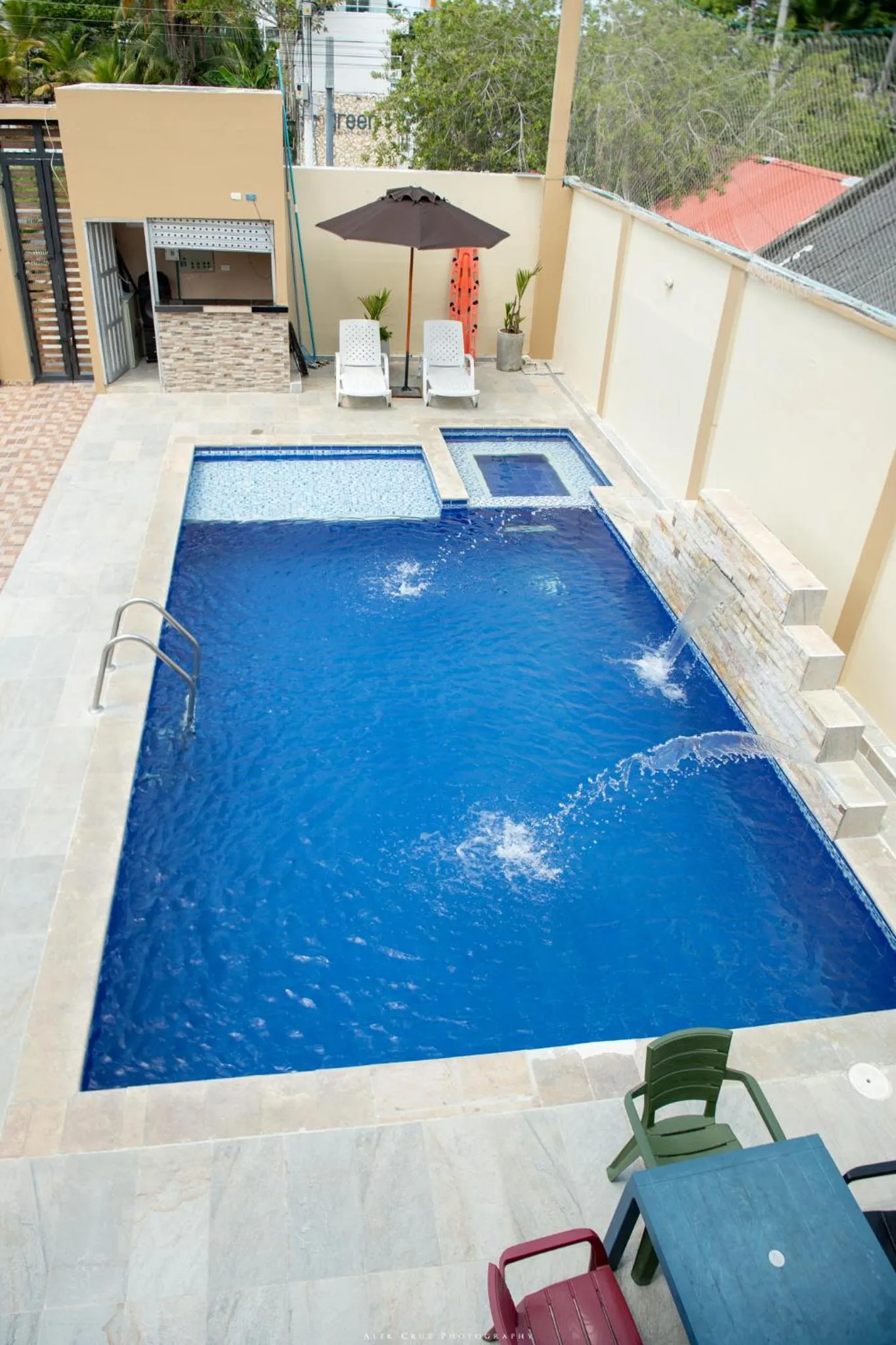 Swimming pool in Cabanas Villa Antonella Covenas