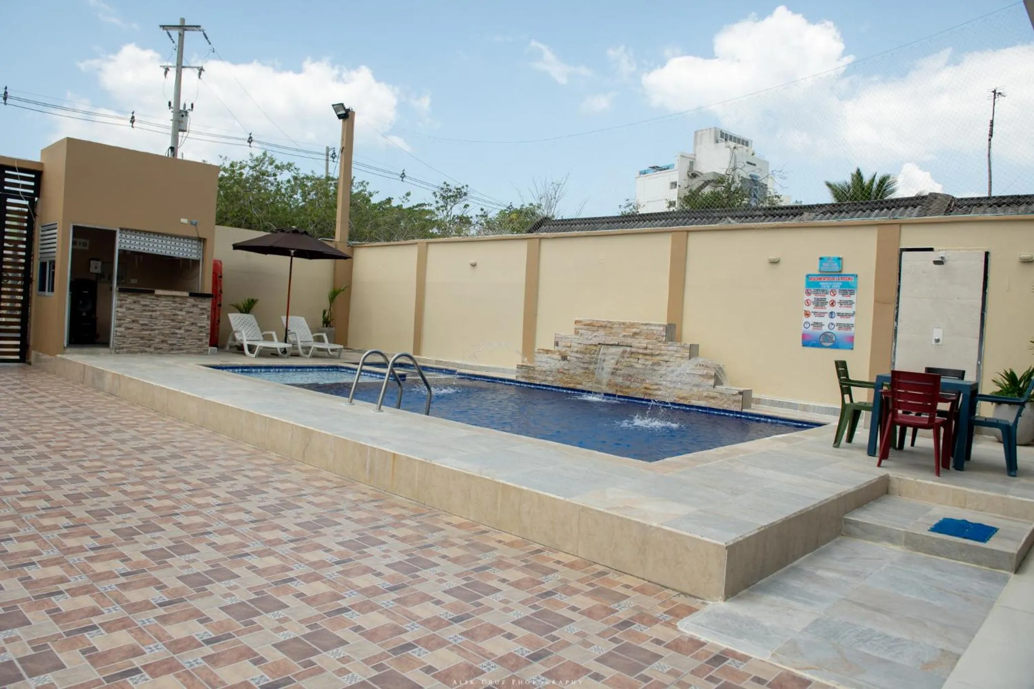 Swimming pool in Cabanas Villa Antonella Covenas