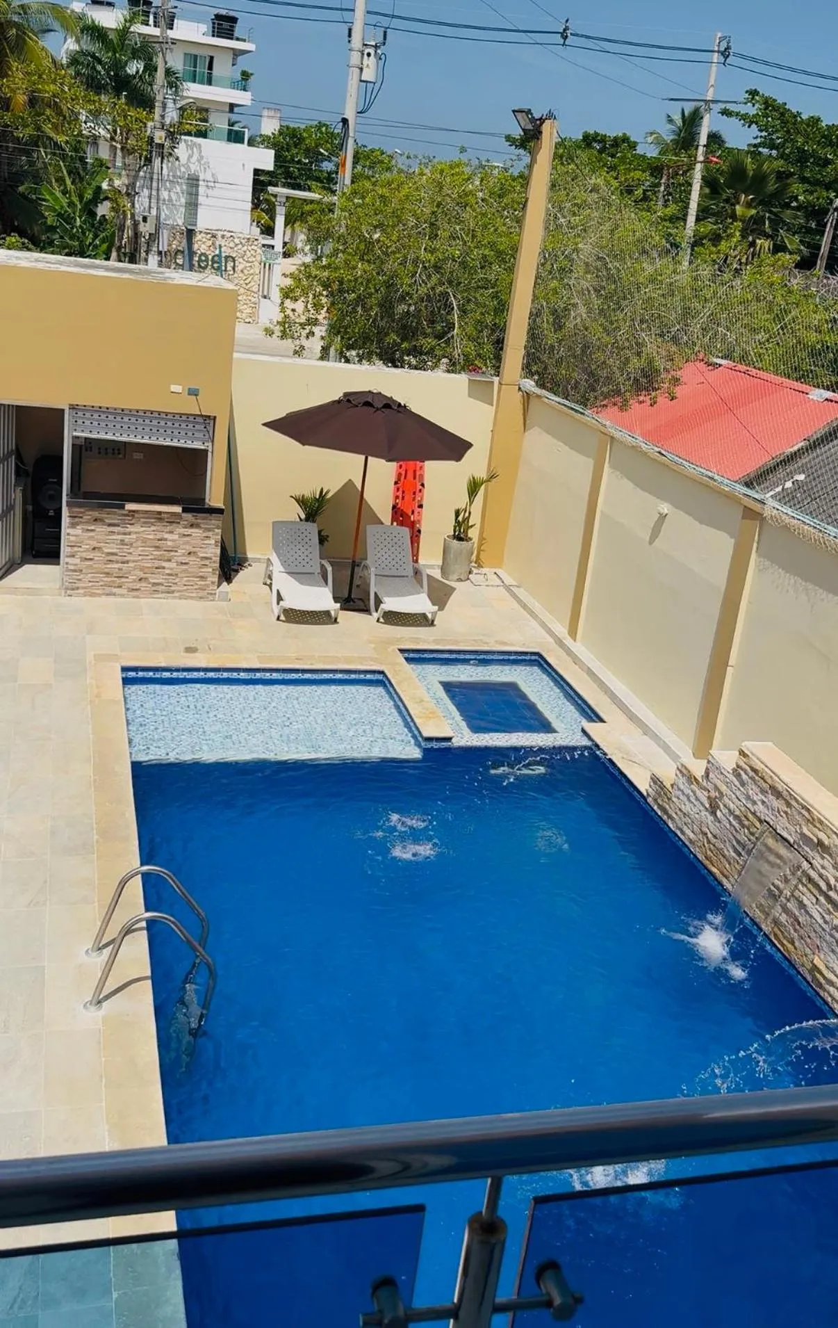 Balcony/Terrace in Cabanas Villa Antonella Covenas