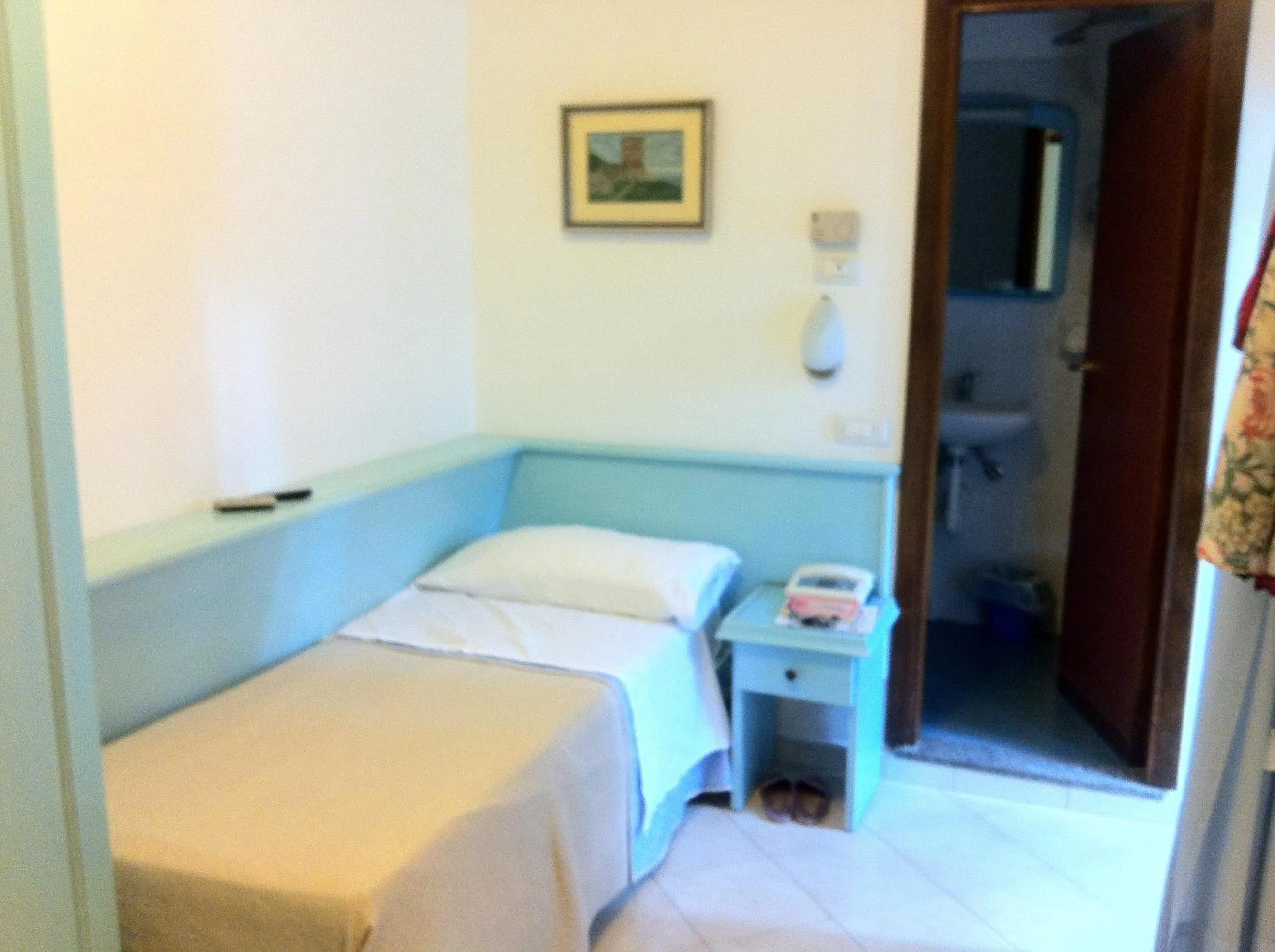 Bed in Hotel Eugenio