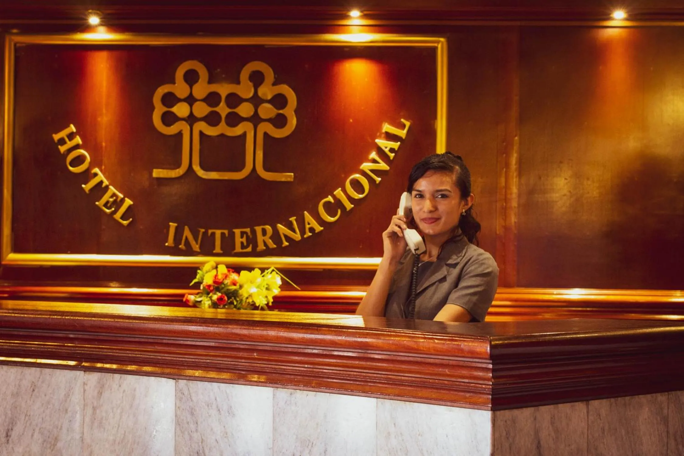 Lobby or reception in Hotel Internacional