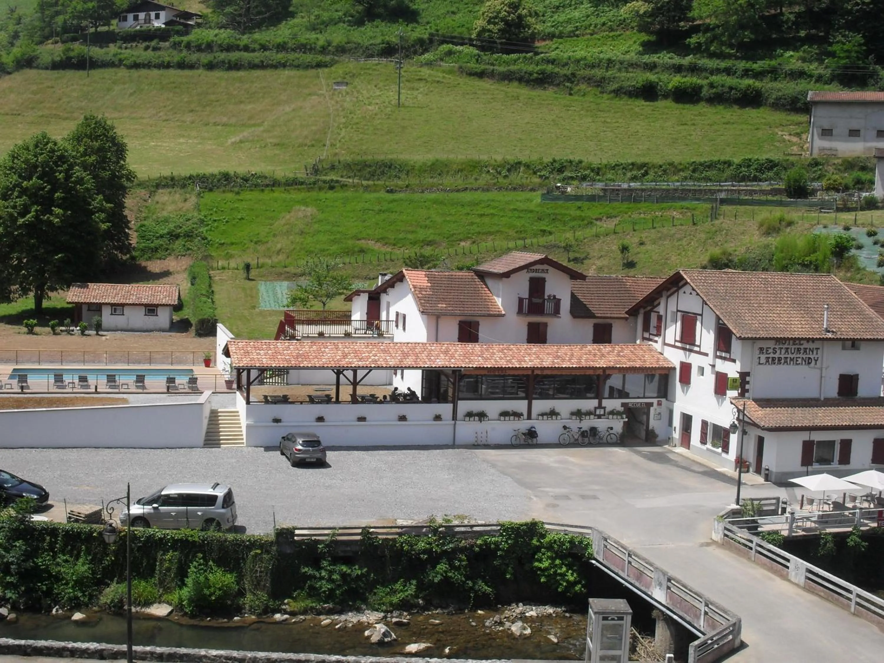 Facade/entrance in Logis Hôtel Andreinia & Cabanes