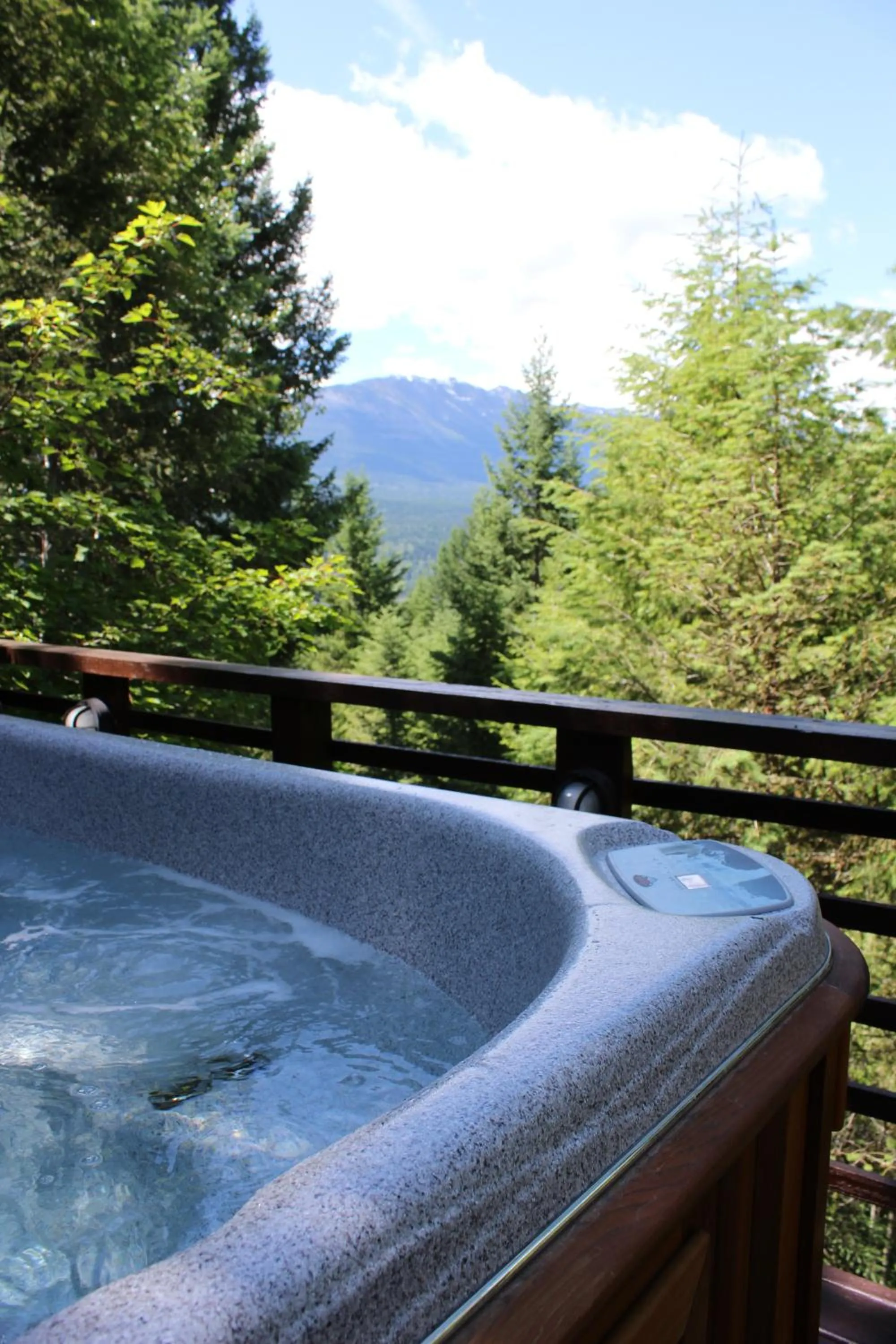 Hot Tub in Cedar House Restaurant & Chalets
