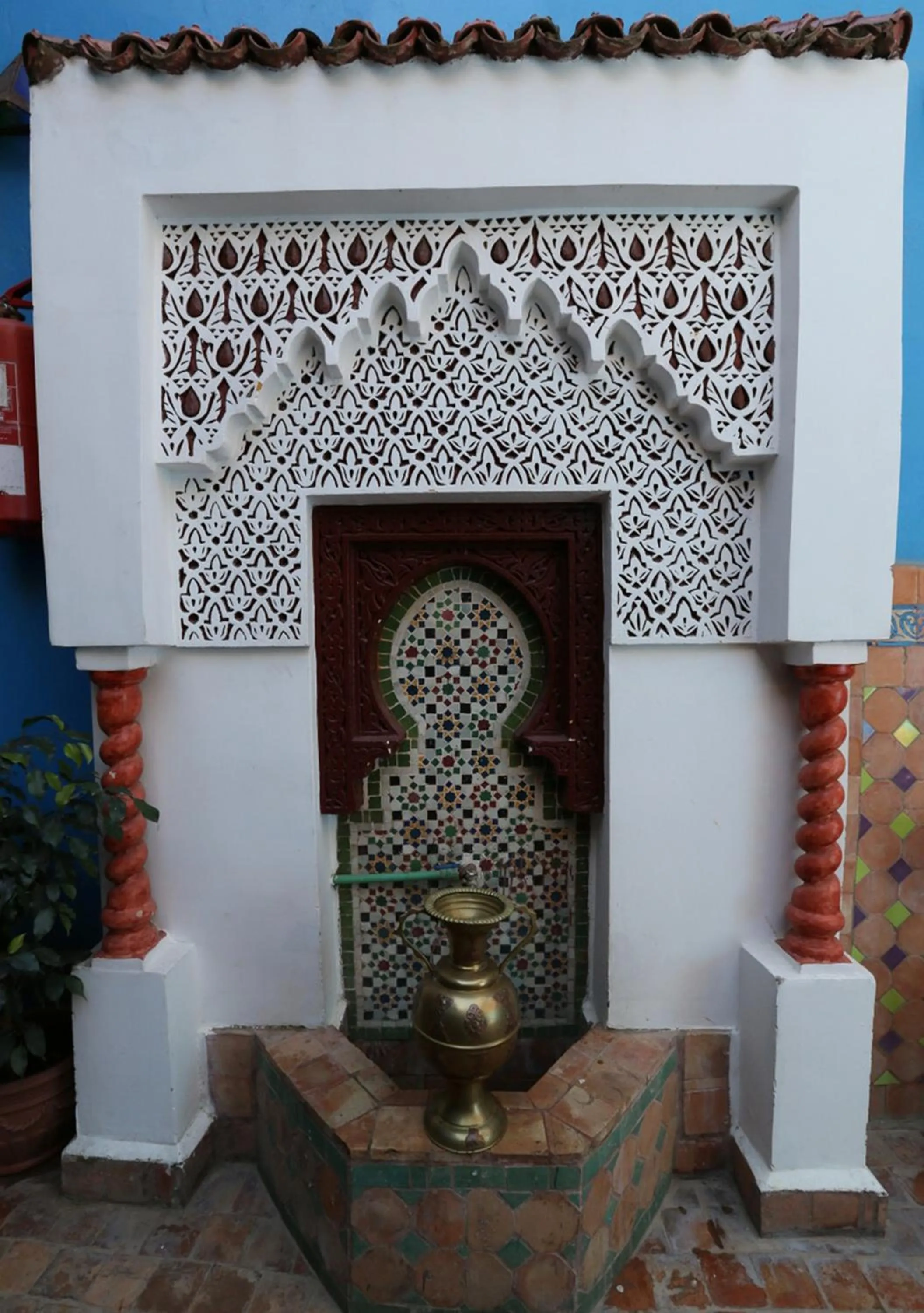 Decorative detail in Riad Hiba