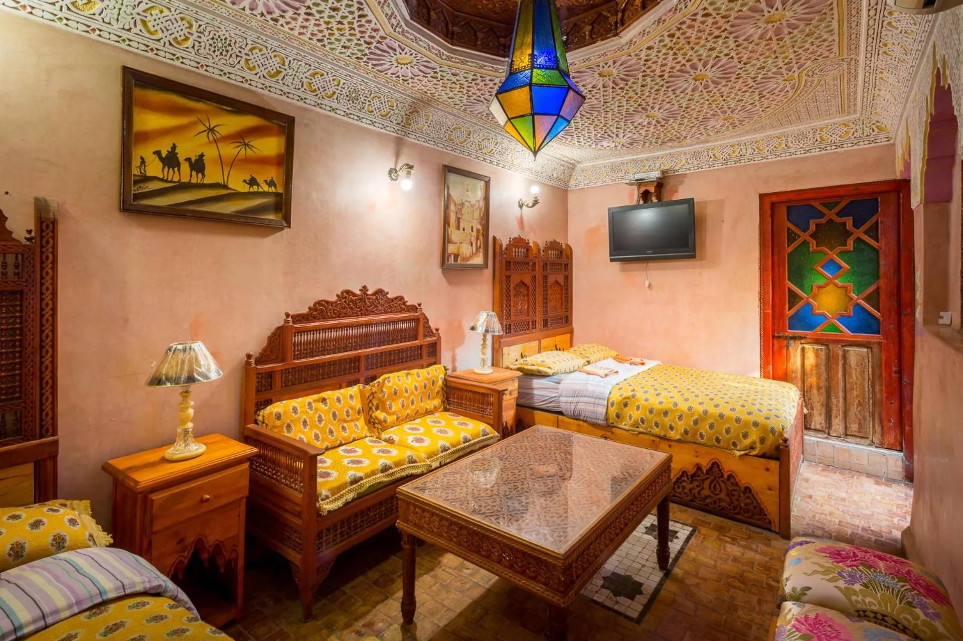 Bed in Riad Hiba