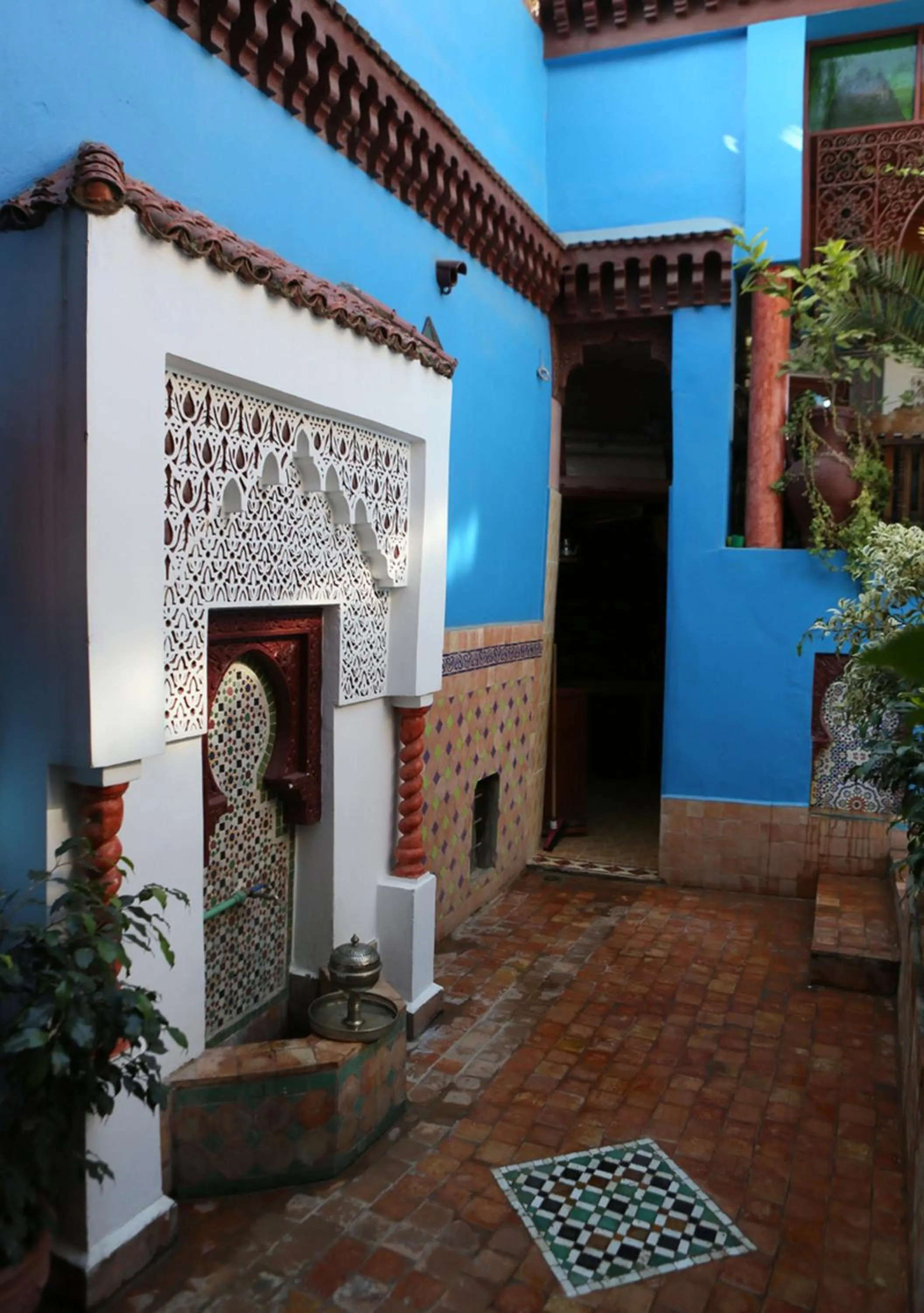 Decorative detail in Riad Hiba