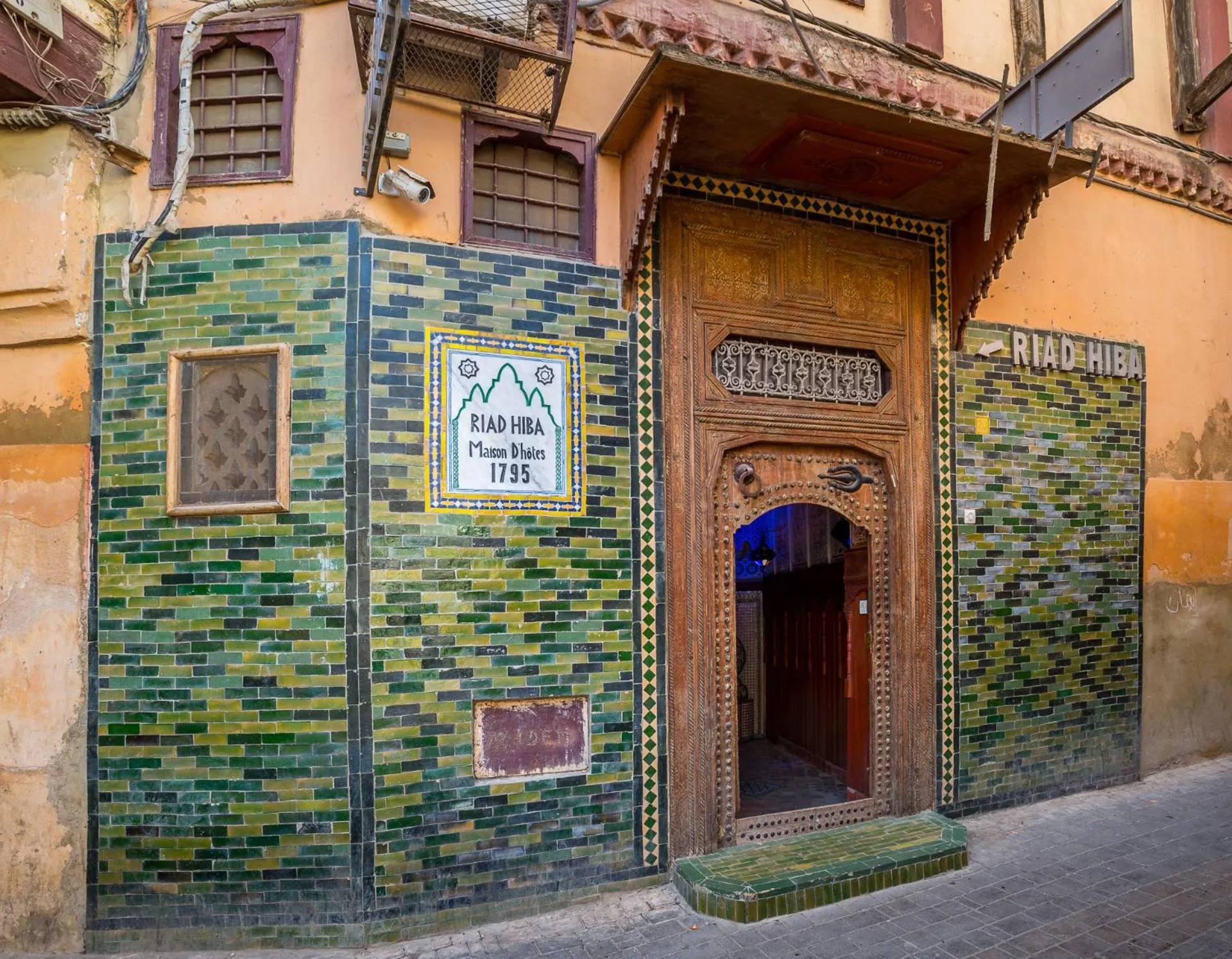 Facade/entrance in Riad Hiba