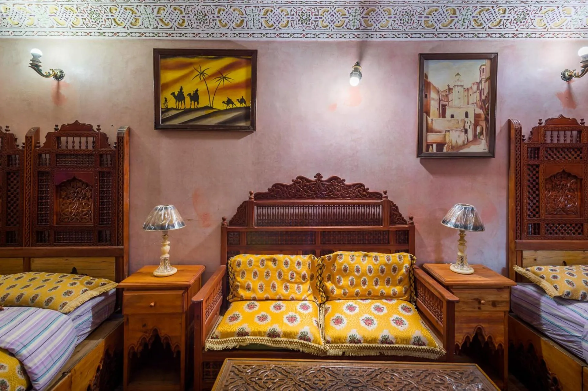 Bed in Riad Hiba