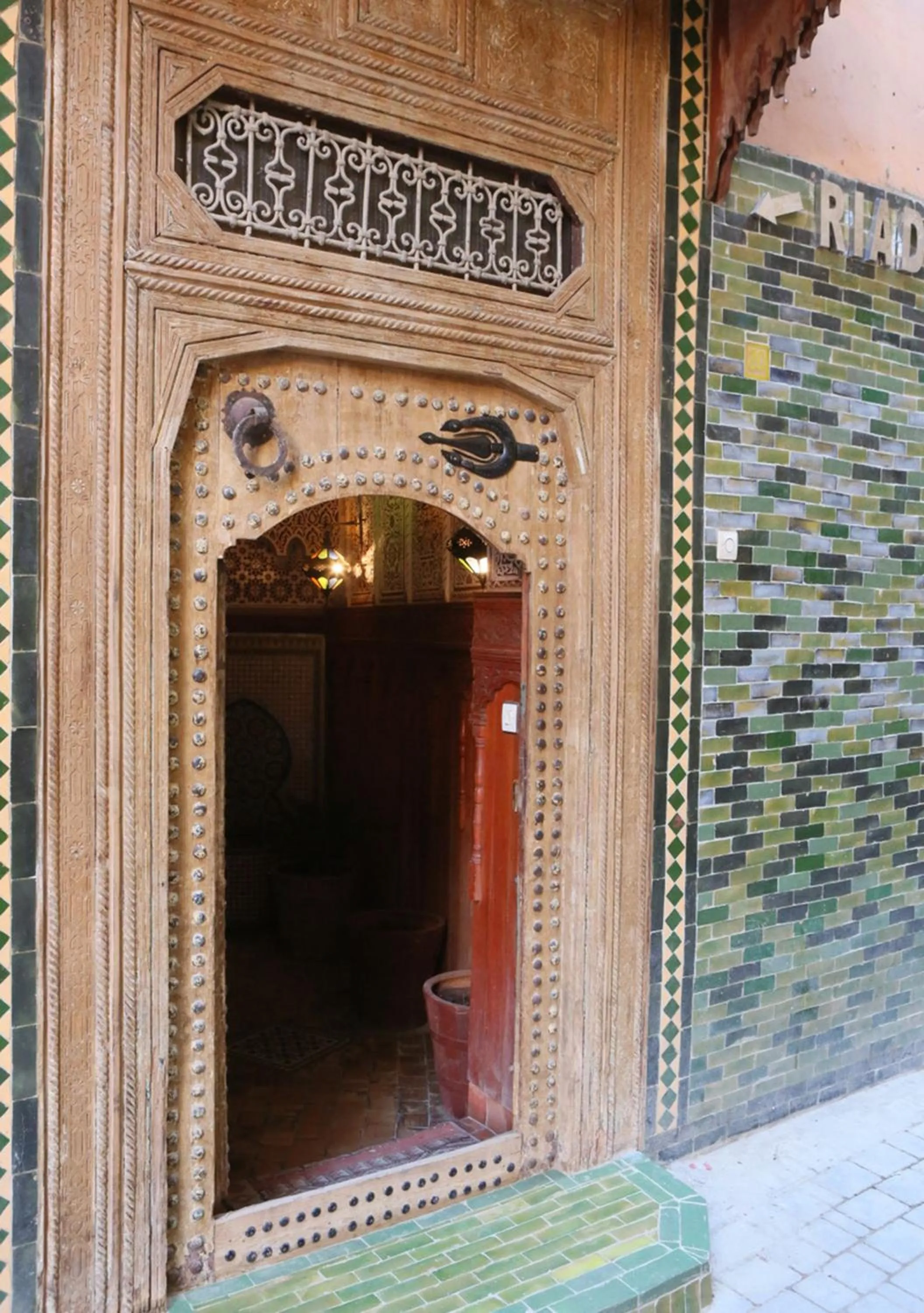 Facade/entrance in Riad Hiba