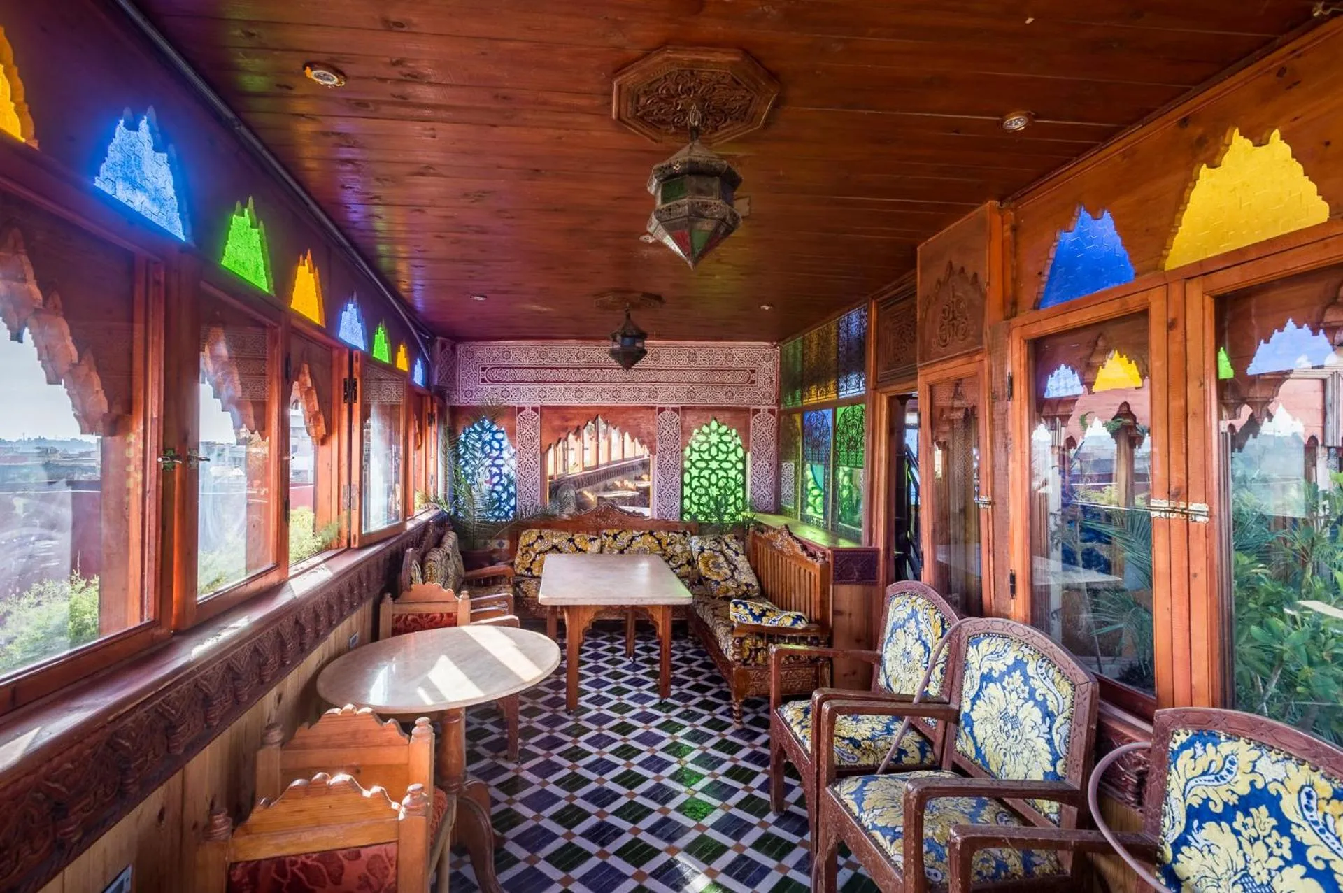 Seating area in Riad Hiba