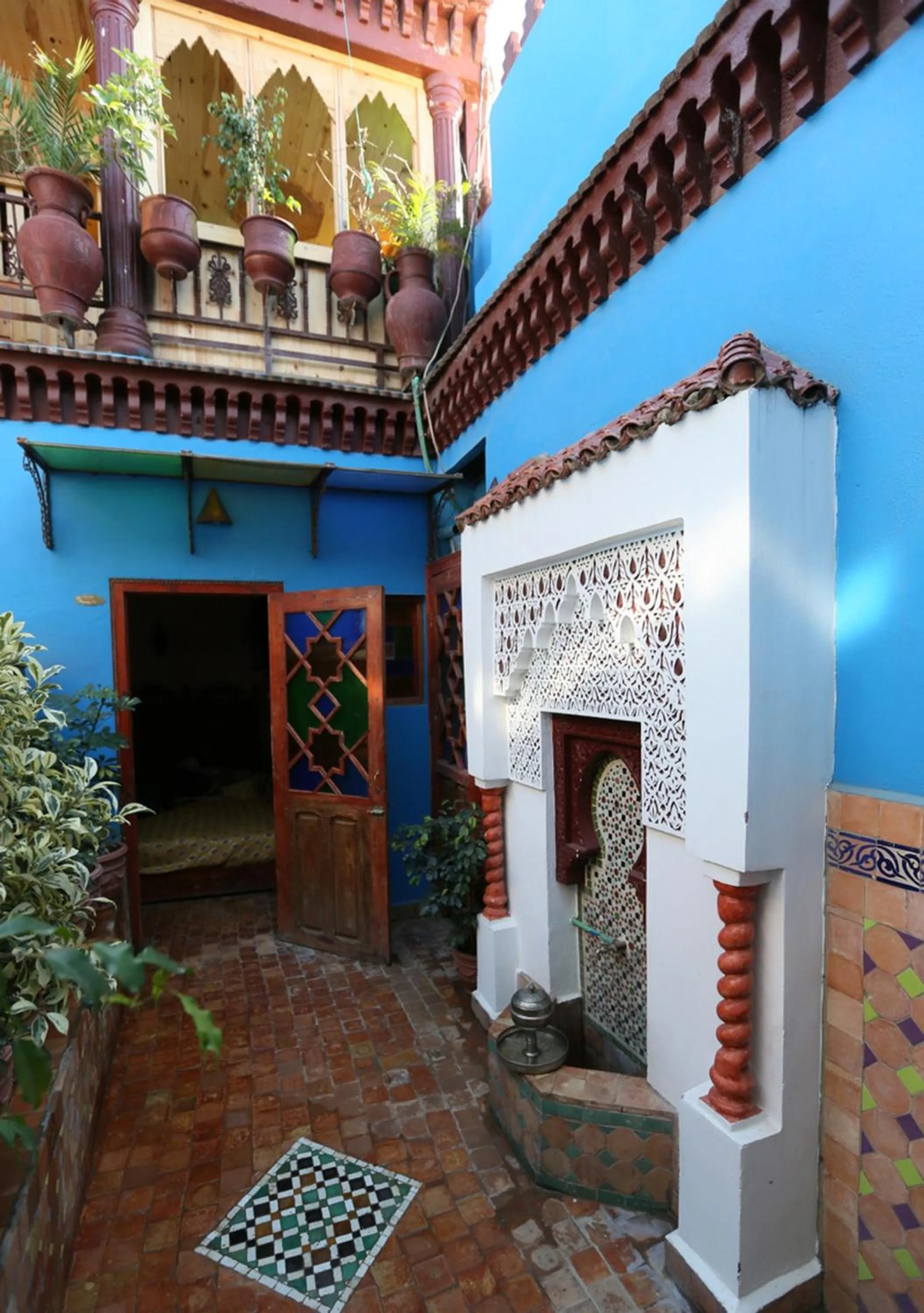 Decorative detail in Riad Hiba