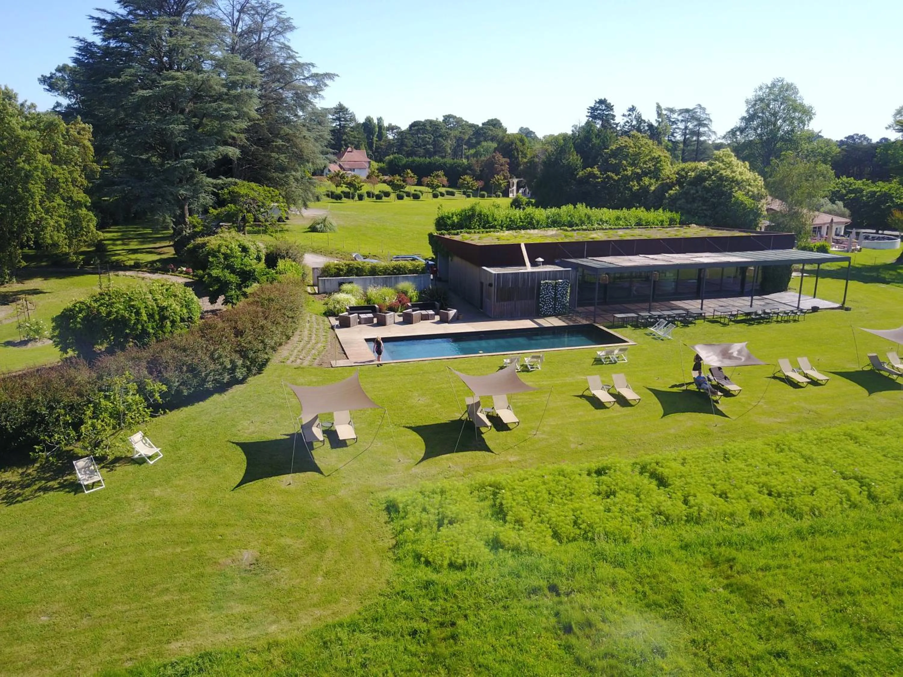 Bird's eye view in Château du Clair de Lune - Boutique Luxury Hotel