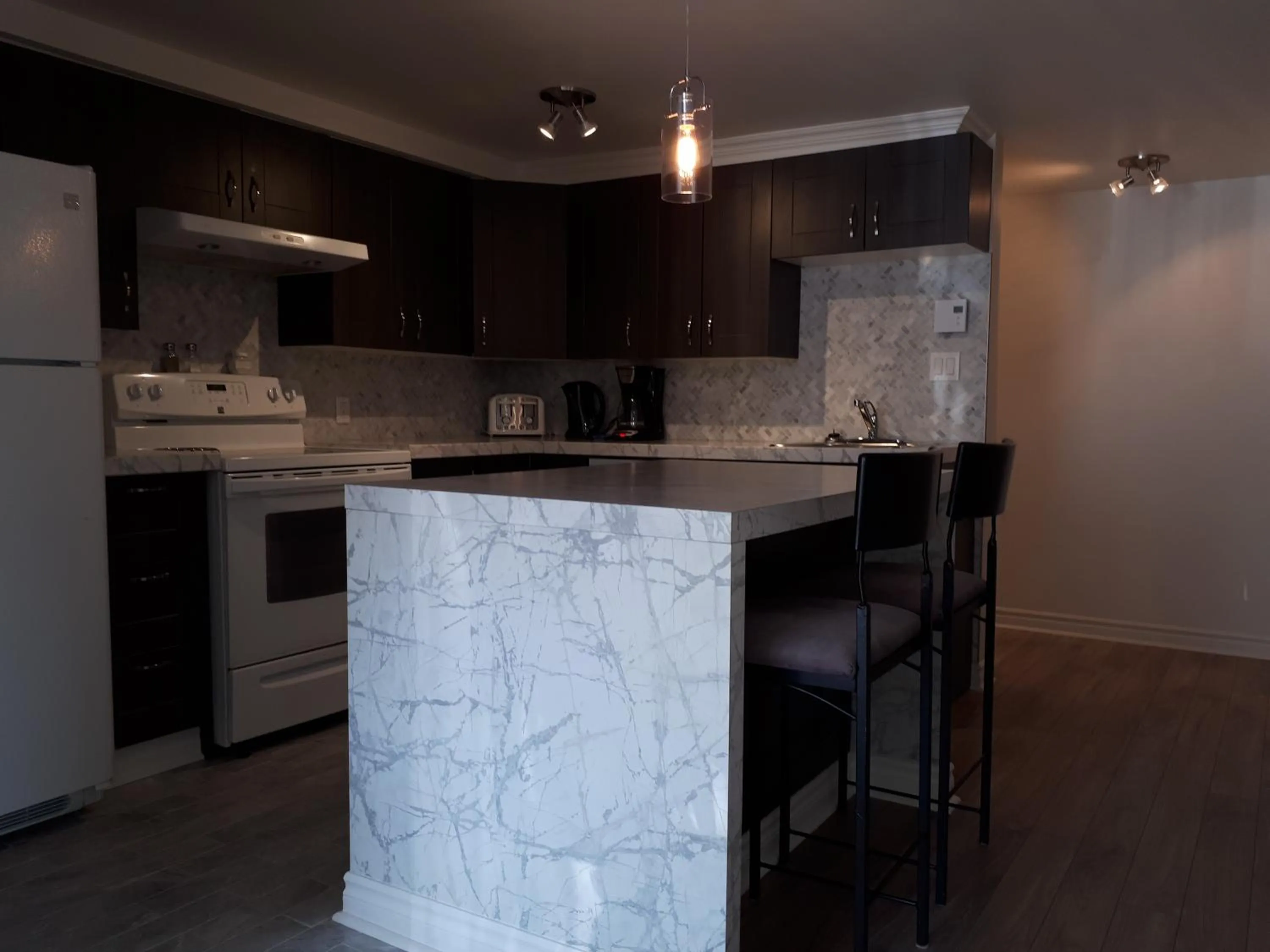 Kitchen or kitchenette in Les Appartements de La Bergeronnette