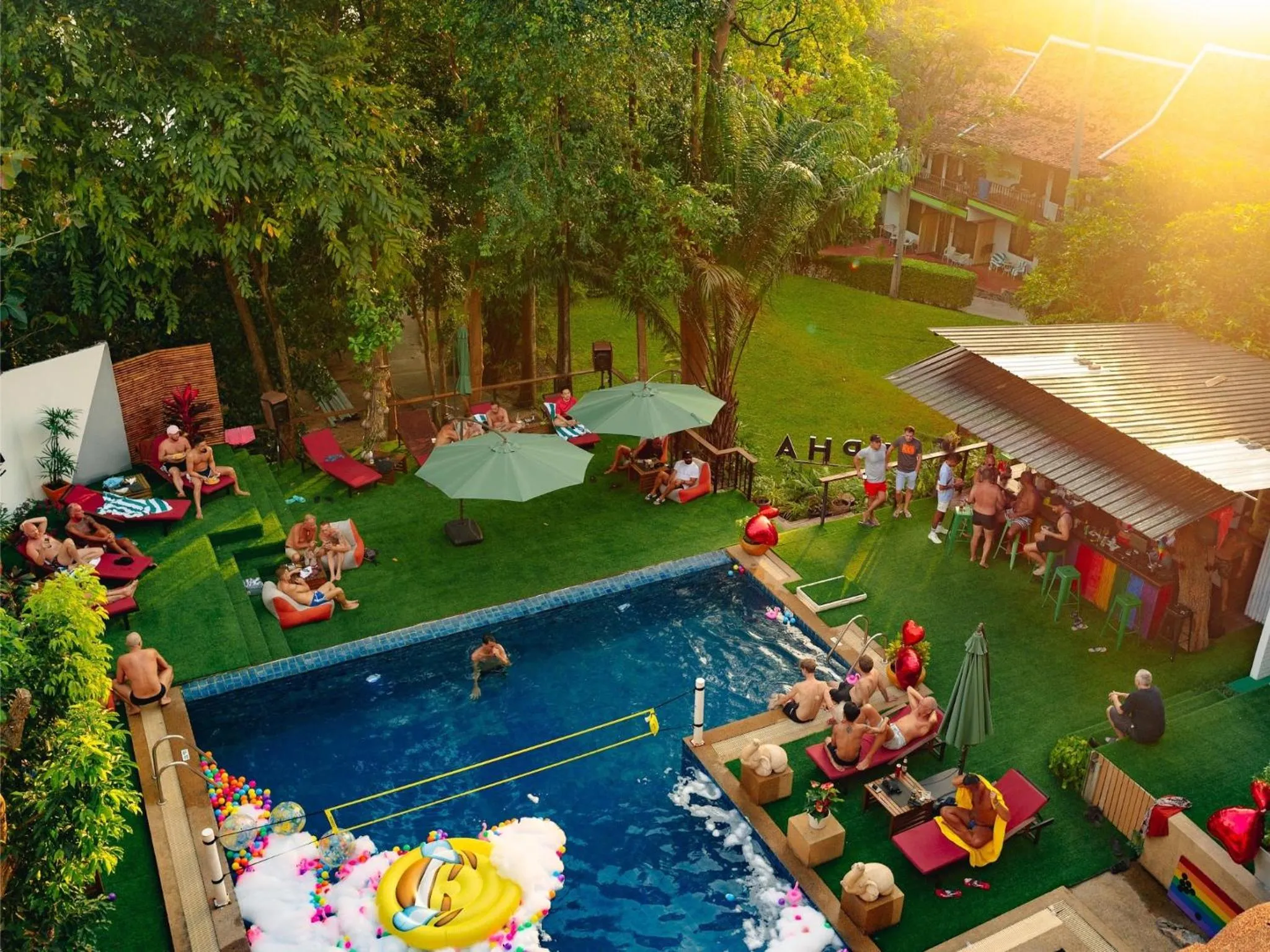 Swimming pool in Alpha Gay Resort & Spa - Men Only