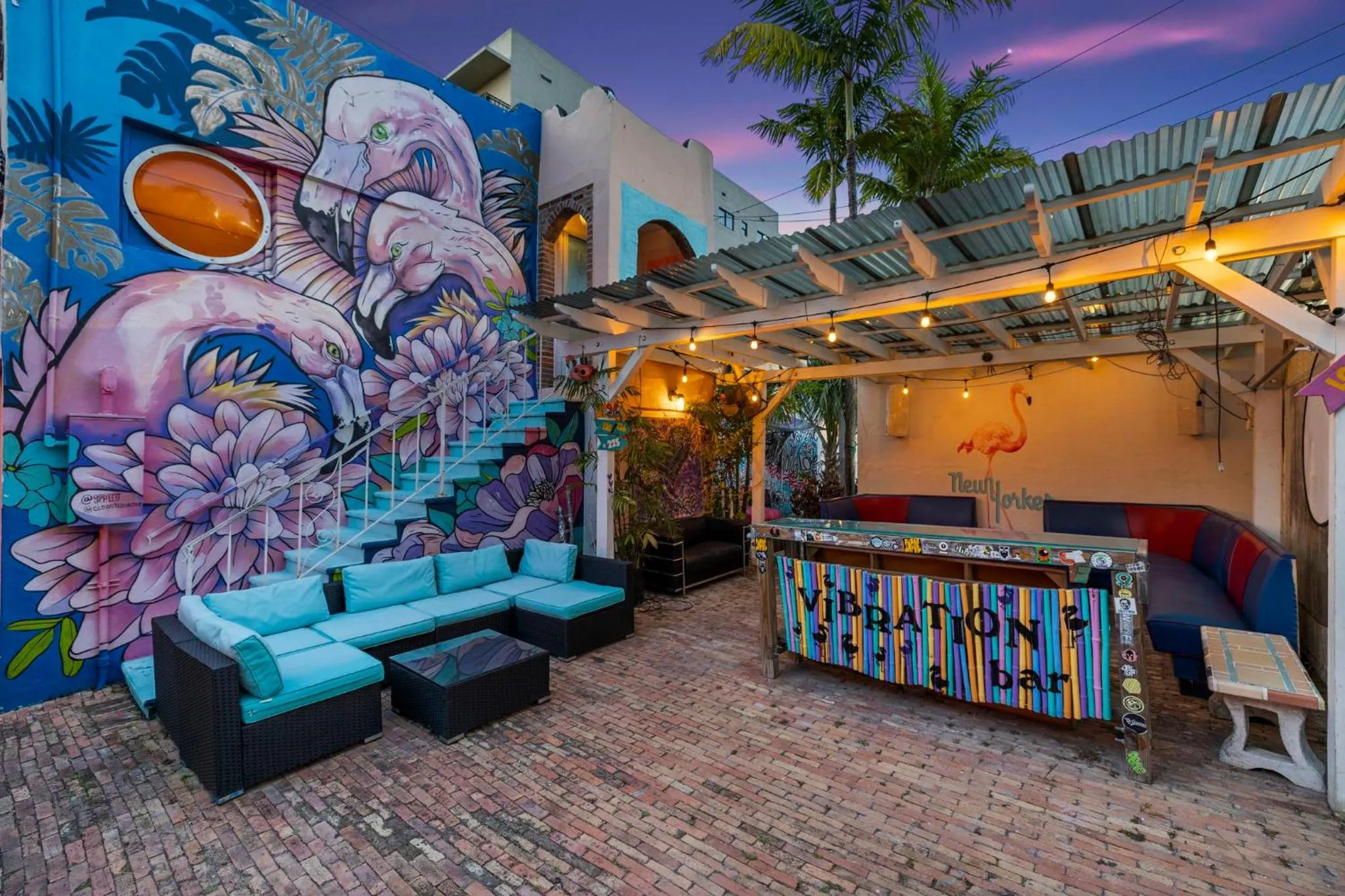 Patio in The New Yorker Hotel Miami