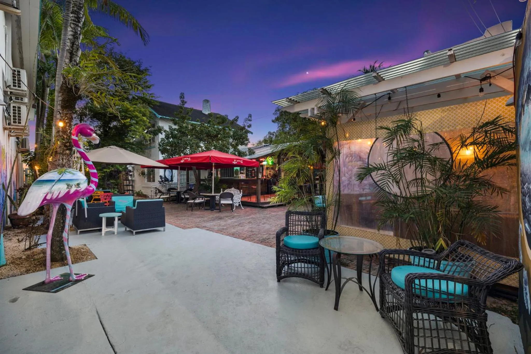 Patio in The New Yorker Hotel Miami