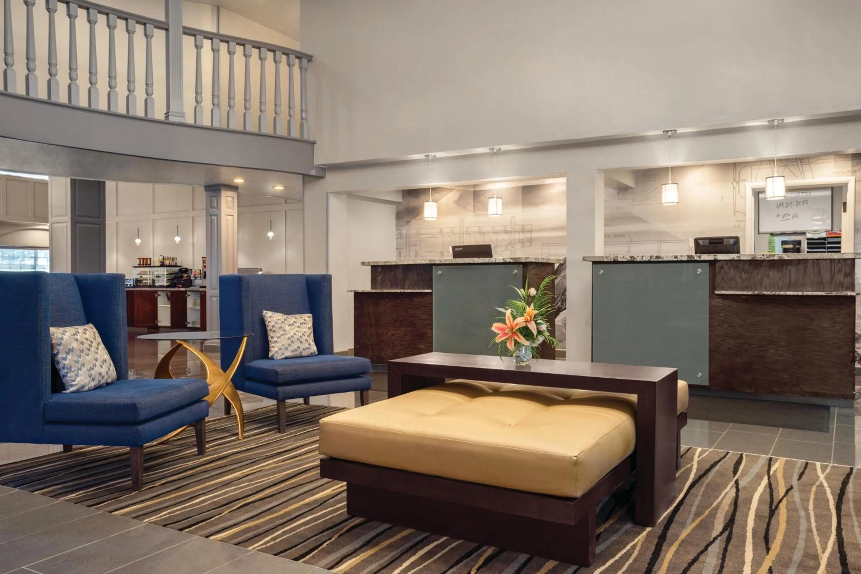 Lobby or reception in Radisson Hotel Salt Lake City Airport