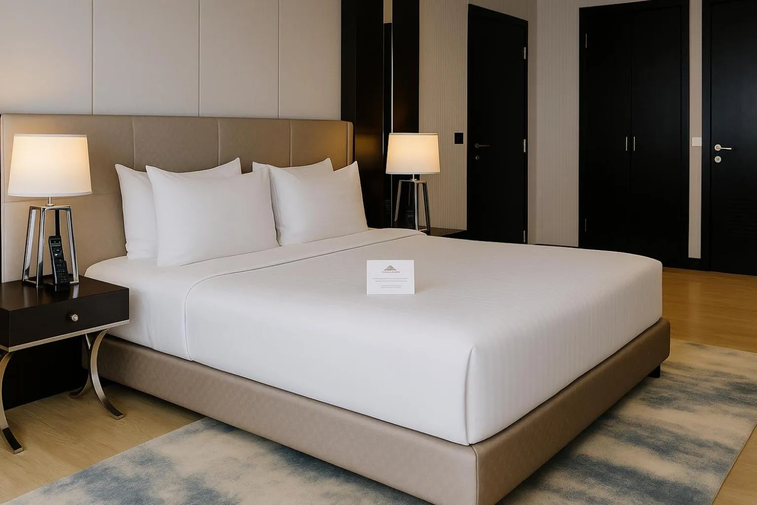 Bed in Le Charmé Suites - Subic